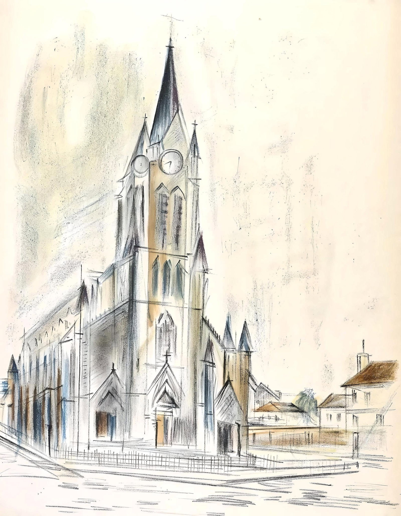 Maurice Utrillo, Composition, loge de Maurice Utrillo, Lithograph (1 of 8)