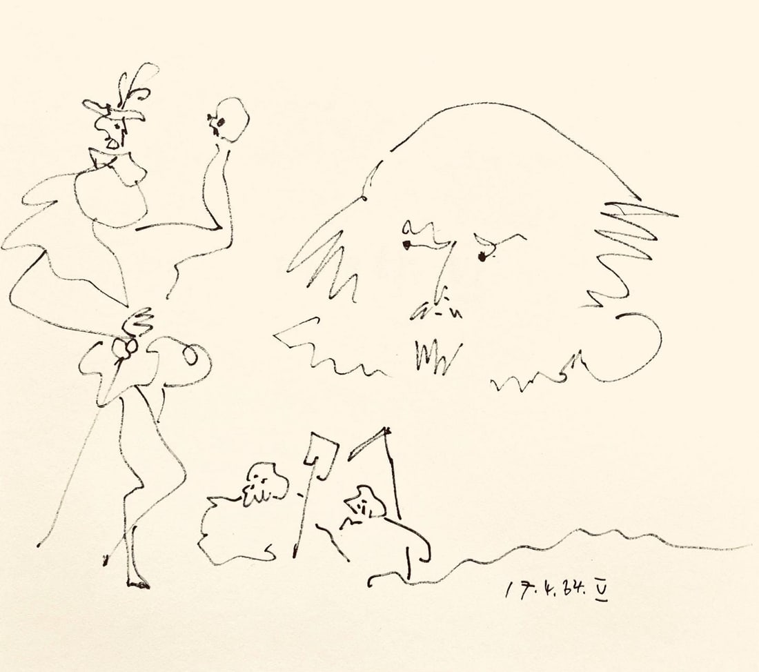 Pablo Picasso, Shakespeare V (Bloch 1197), Picasso-Aragon Shakespeare, Lithograph (1 of 7)