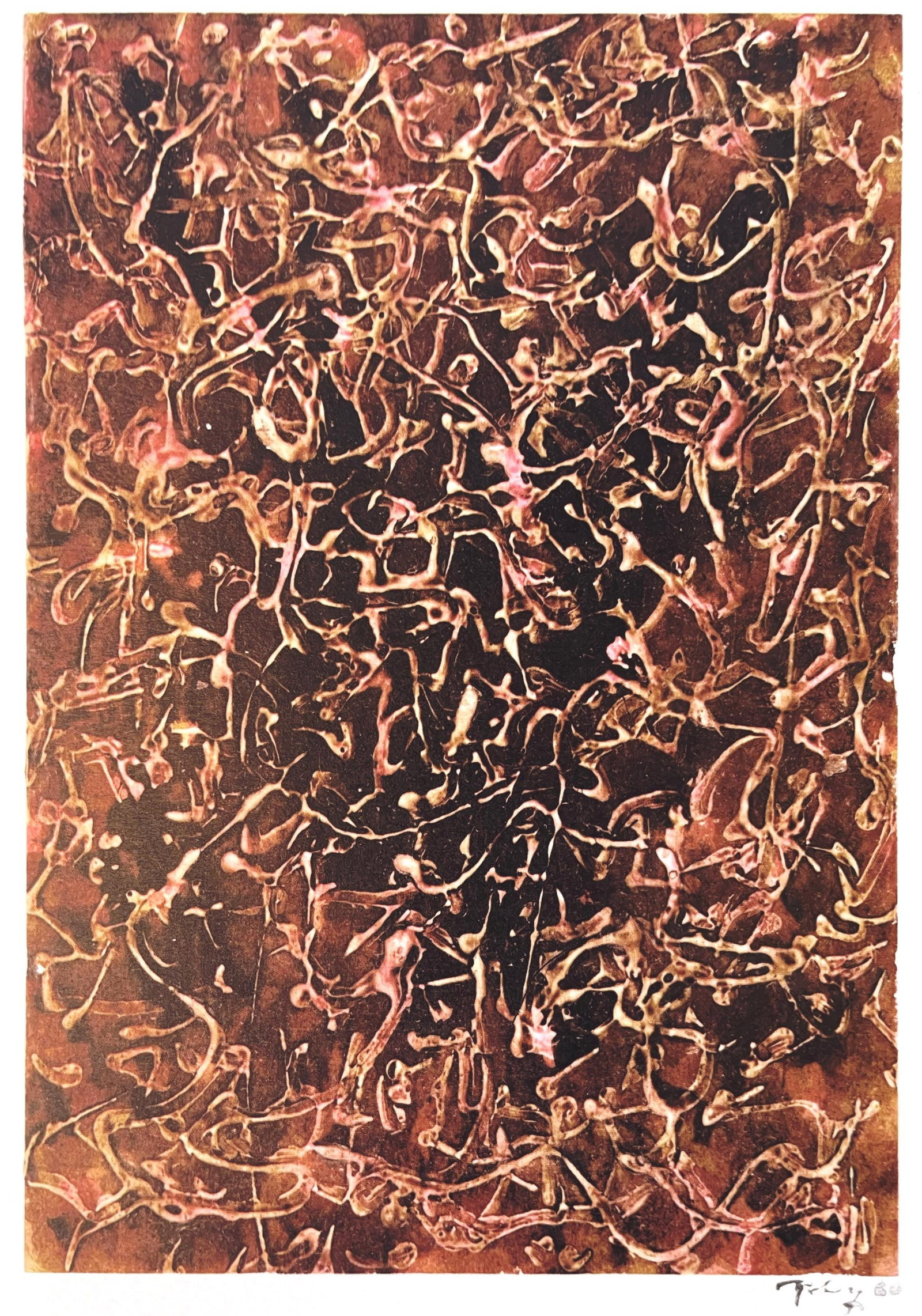Mark Tobey Arabesque of Night Painters Today Heliogravure 1961 (1 of 8)