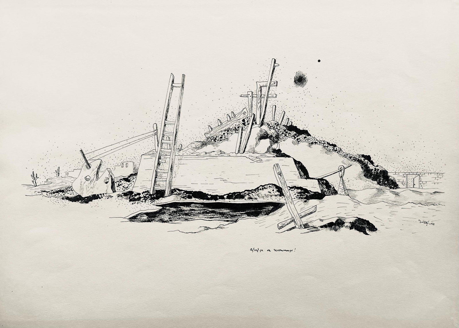 Jean Lurat, aprsa on recommence, huit dessins la plume, Lithograph: Jean Lurat, aprsa on recommence, huit dessins la plume, Lithograph Item Specifics: Paper size: 12.625 x 17.625 inches. Excellent condition. Inscription: Unsigned and unnumbered, as issued. Notes: