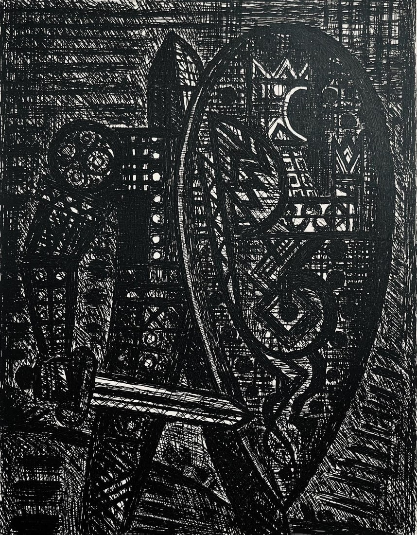 Marcel Gromaire, La Rvolte, Scne XX, Shakespeare, Macbeth, Eaux-fortes de Gromaire, Etching (1 of 8)