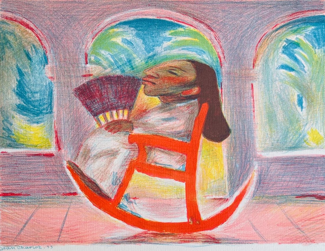 Charlot Composition Lithograph: Charlot Composition Lithograph Item Specifics: Paper size: 8.75 x 11 inches. Excellent condition. Unsigned and unnumbered, as issued. Notes: From the album, Picture Book, 32 Original Lithographs By Je