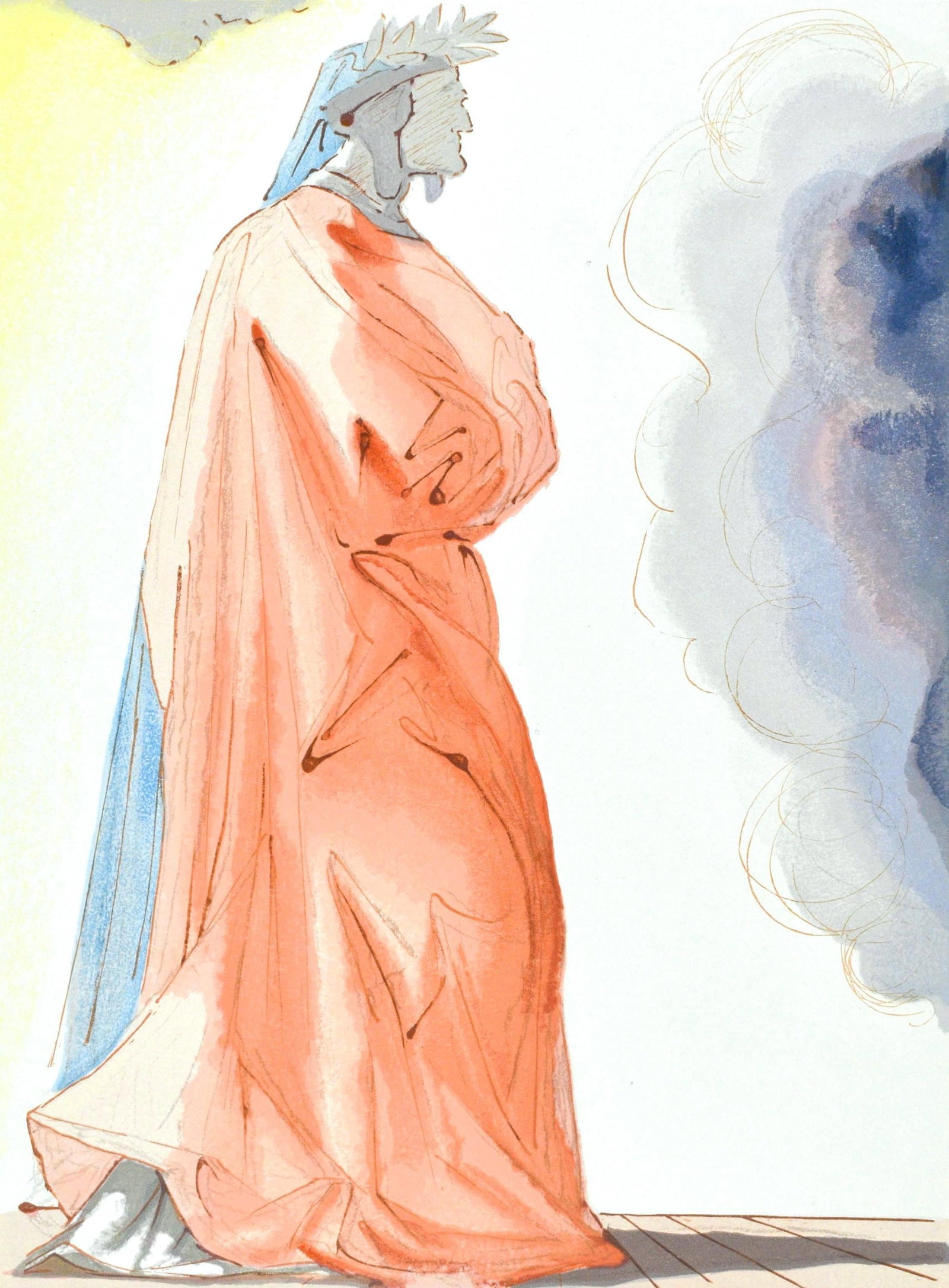 Salvador Dali, Paradiso I (Michler/ Lpsinger 1039-1138; Field 189-200), La Divina Commedia, Woodcut: Salvador Dali, Paradiso I (Michler/ Lpsinger 1039-1138; Field 189-200), La Divina Commedia, Woodcut Item Specifics: Paper size: 13 x 10.375 inches. Inscription: Unsigned and unnumbered, as issued.