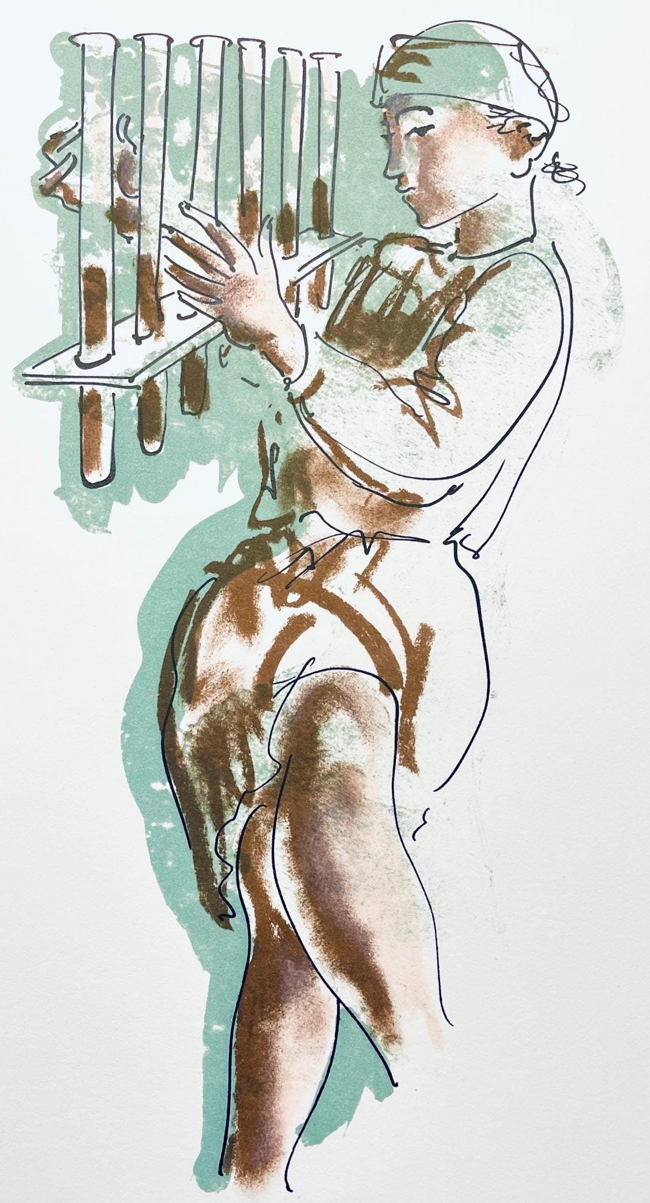 Hans Erni, Composition, Rflexions Simples Sur Le Corps, Lithograph: Hans Erni, Composition, Rflexions Simples Sur Le Corps, Lithograph Item Specifics: Paper Size: 17.32 x 12.99 inches. Excellent condition. Notes: From the folio, Rflexions Simples Sur Le Corps, Ayant