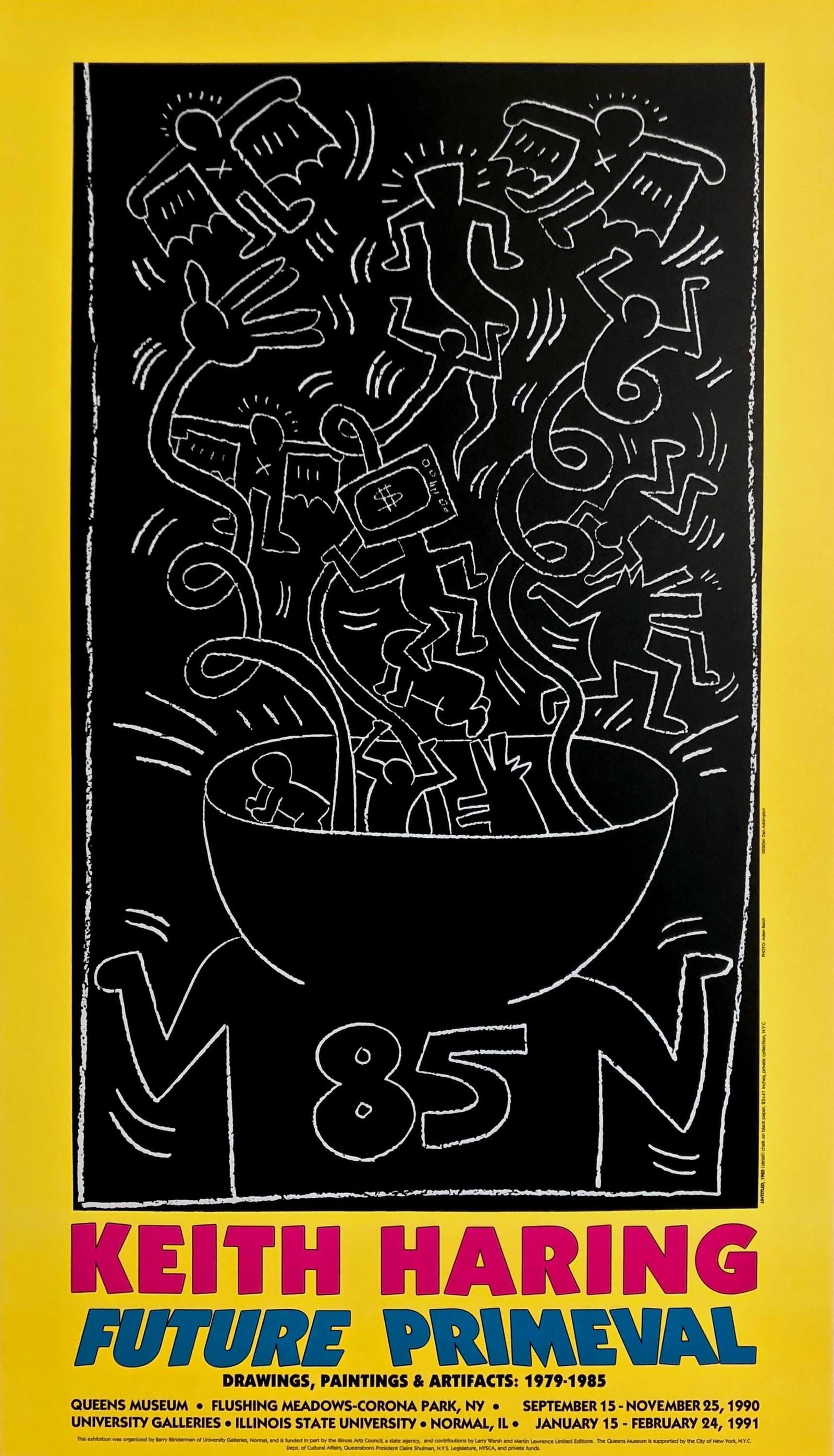 Keith Haring, Future Primeval, 1990, Original Edition Offset Lithograph (1 of 5)