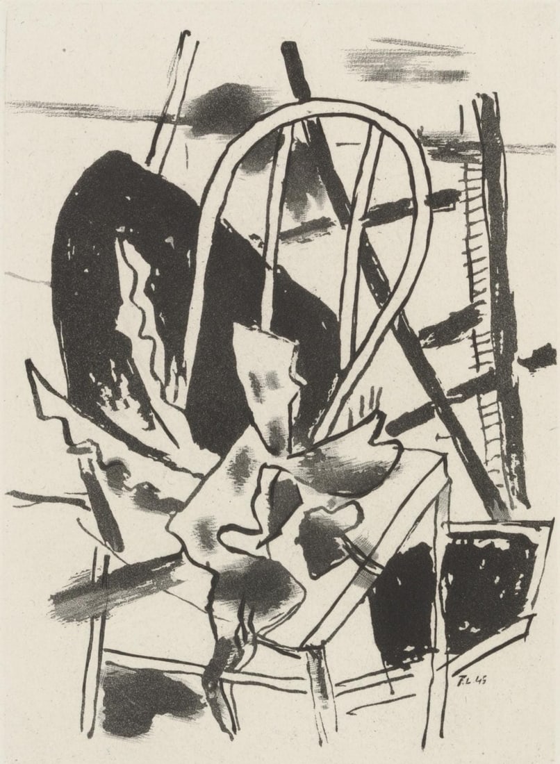 Fernand Lger, Composition, Du cubisme, Etching: Fernand Lger, Composition, Du cubisme, Etching Item Specifics: Paper Size: 10.0625 x 8.25 inches. Excellent condition. Inscription: Unsigned and unnumbered, as issued. Notes: From the album, Du cubism