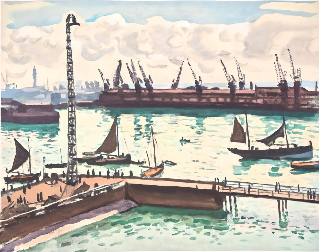 Albert Marquet, Composition, Prsence de Marquet, Lithograph: Albert Marquet, Composition, Prsence de Marquet, Lithograph Item Specifics: Paper Size: 13.18 x 20.10 inches. Excellent condition, with centerfold, as issued. Notes: From the album, Prsence de
