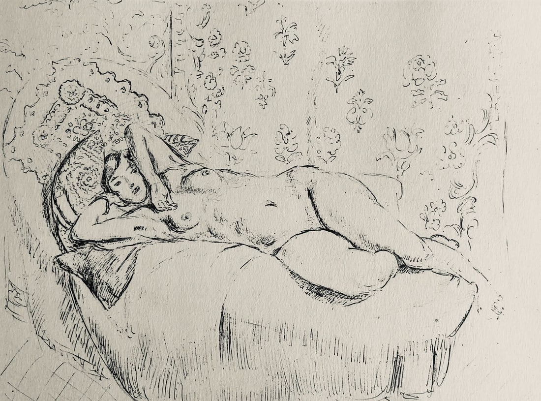 Henri Matisse Lithograph Dessins Composition Dutel 3: Henri Matisse Lithograph Dessins Composition Dutel 3 Item Specifics: Paper Size: 10 x 8 inches. Excellent condition. Notes: From the album, Dessins de Henri-Matisse, 1925. Published by ditions des