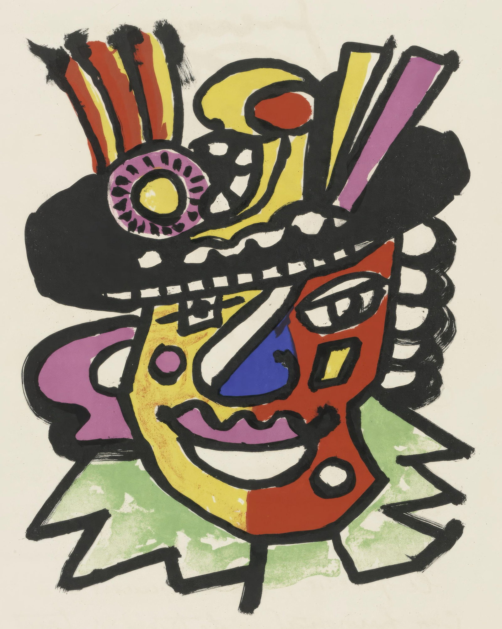 Fernand Leger, Untitled, from Circus, Lithograph, 1950 (1 of 7)