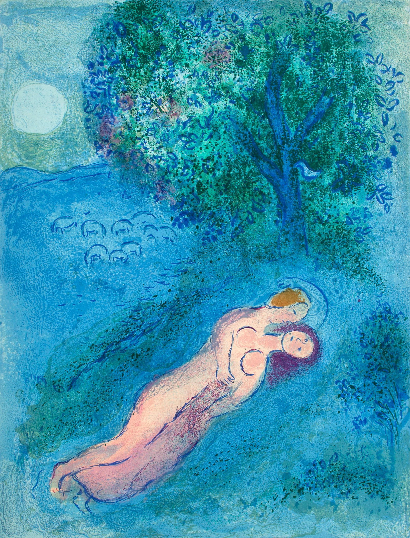 Marc Chagall, La leon de Philtas, Daphnis et Chlo, Hliogravure (1 of 6)
