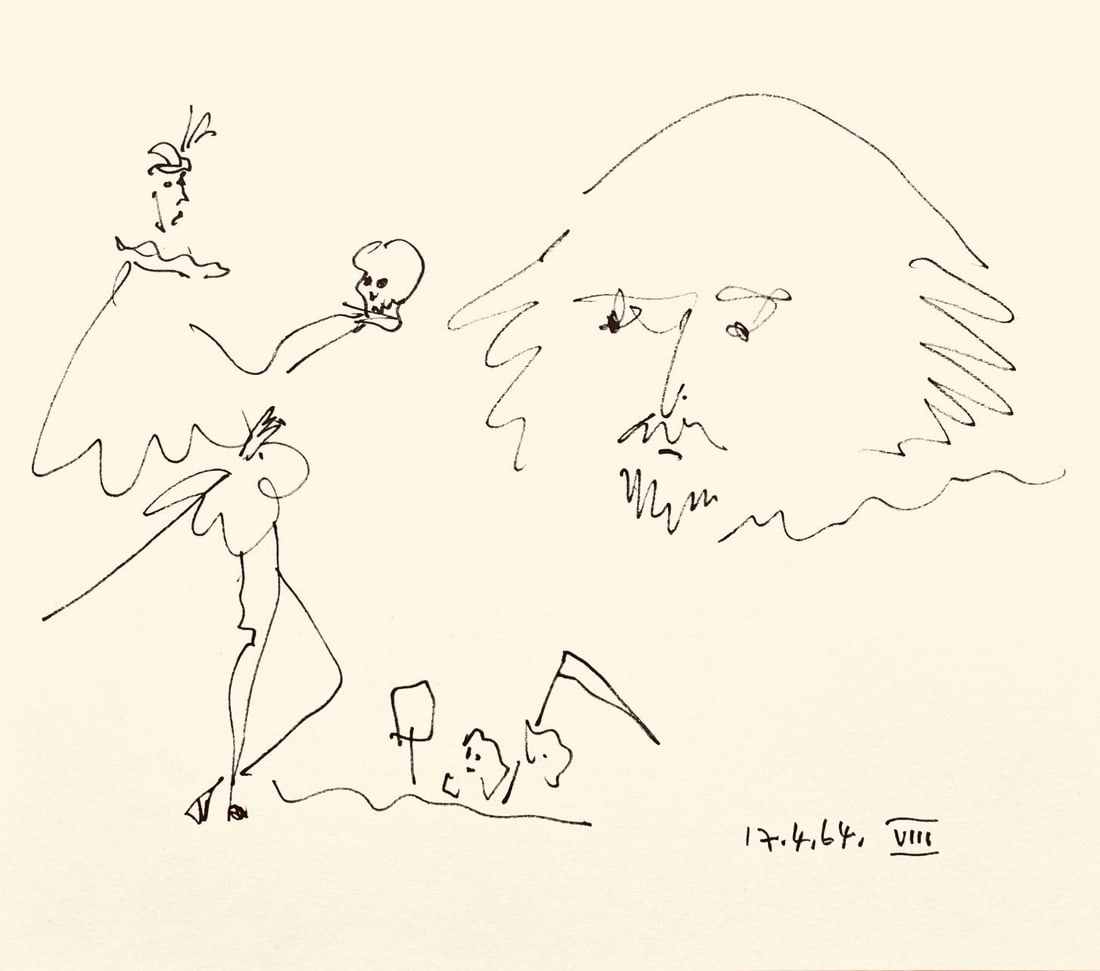 Pablo Picasso, Shakespeare VIII (Bloch 1197), Picasso-Aragon Shakespeare, Lithograph (1 of 7)
