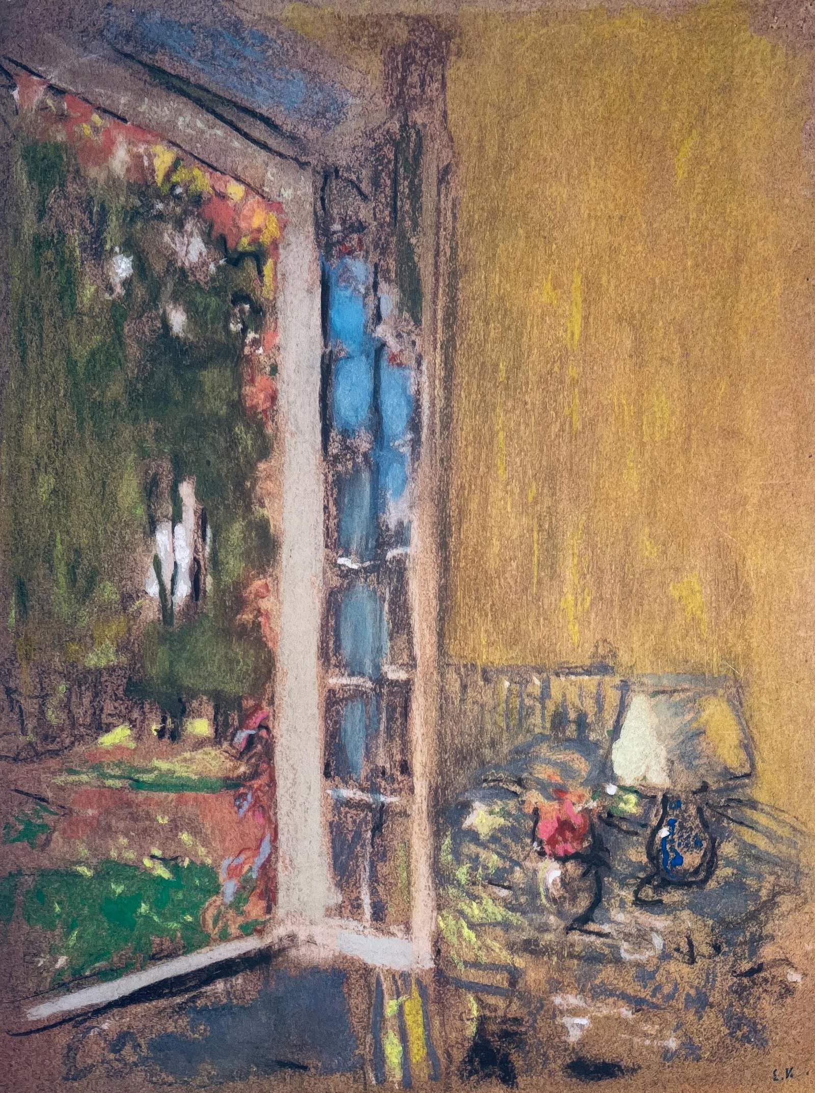 Jean-Edouard Vuillard, Vuillard's Bedroom at Clayes, from Vuillard, Twelve Pastels, Lithograph and: Jean-Edouard Vuillard, Vuillard's Bedroom at Clayes, from Vuillard, Twelve Pastels, Lithograph and Item Specifics: This exquisite lithograph and pochoir by Jean-Edouard Vuillard (1868-1940), titled La