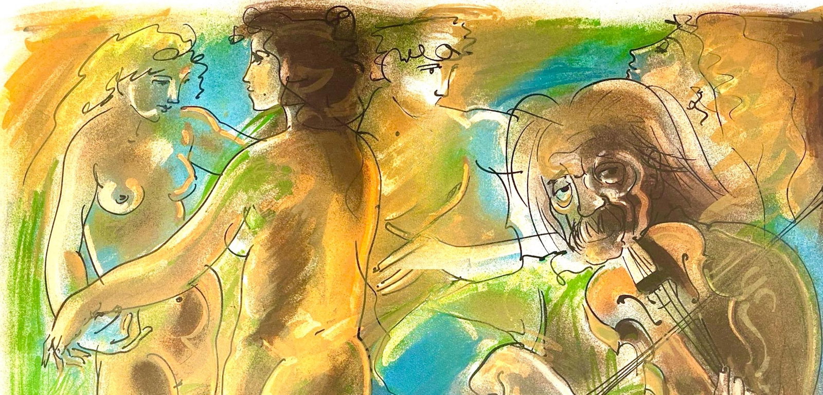 Hans Erni, Composition, Rflexions Simples Sur Le Corps, Lithograph - 2