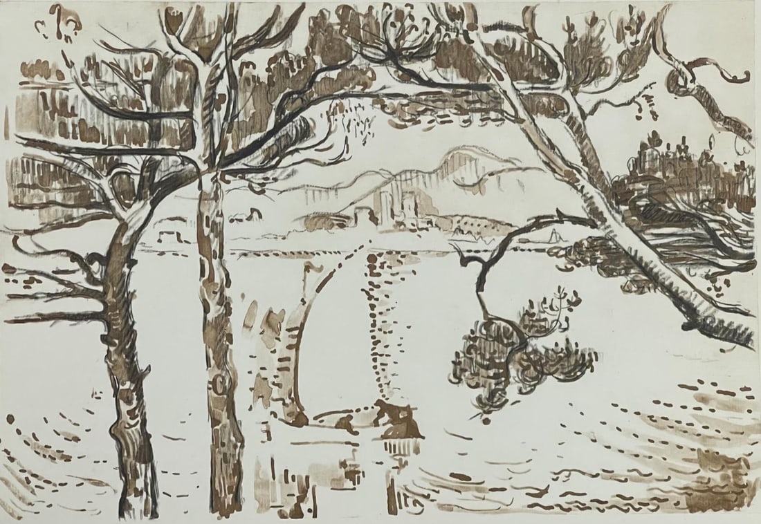 Signac Dessins Lithograph Paul Signac Antibes (1 of 6)