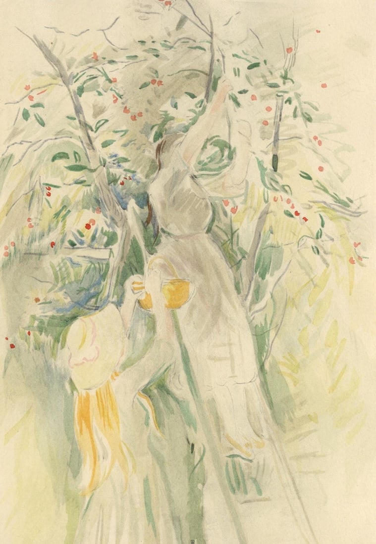 Berthe Morisot, Le Cerisier, Berthe Morisot Seize Aquarelles, Lithograph (1 of 7)
