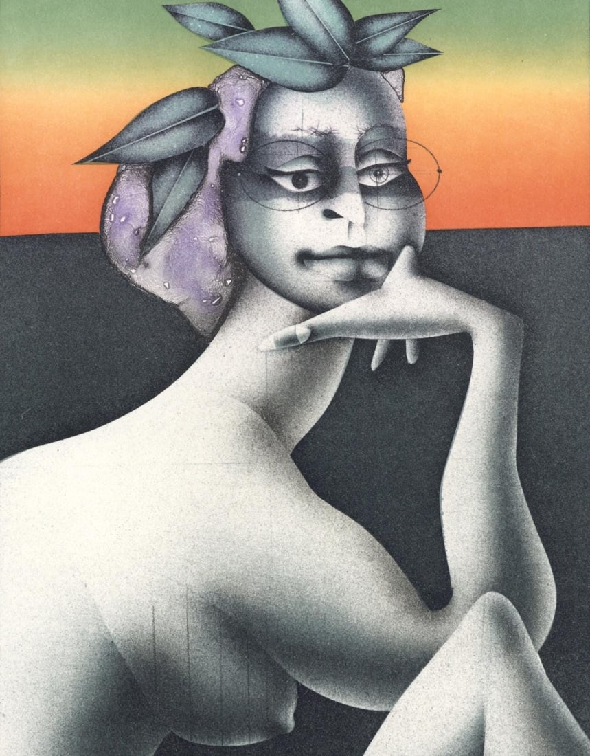 XXe sicle composition by Paul Wunderlich lithograph - 2