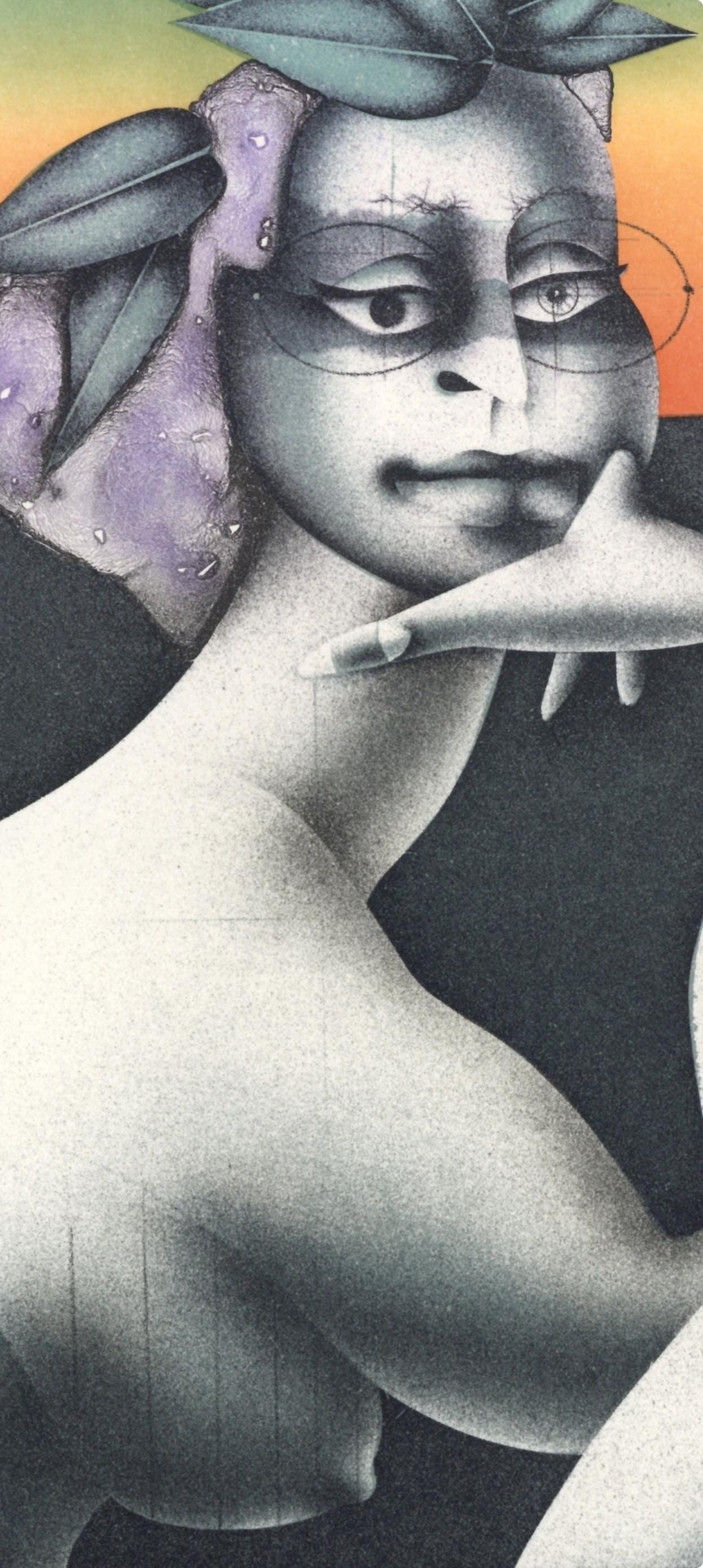 XXe sicle composition by Paul Wunderlich lithograph - 3