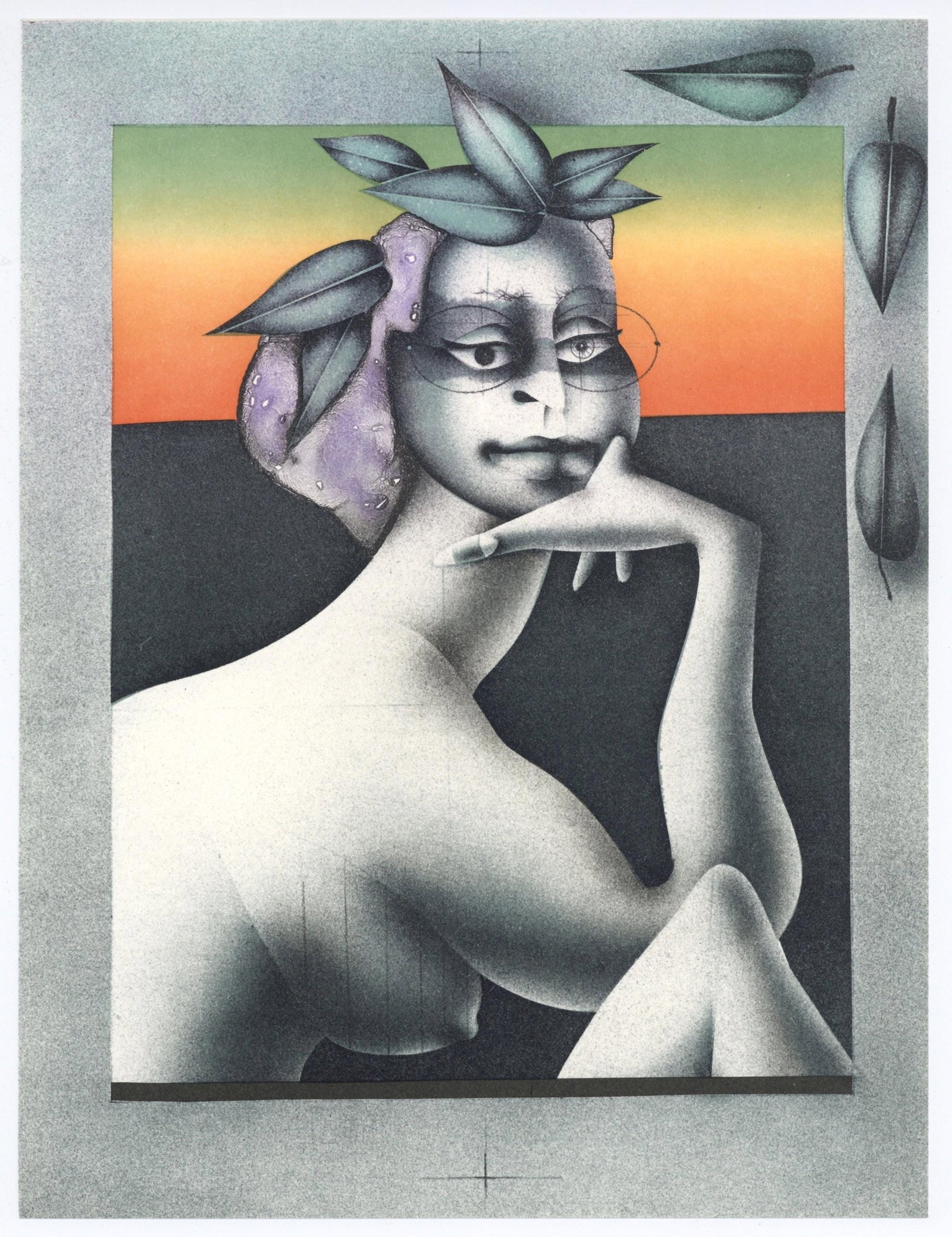 XXe sicle composition by Paul Wunderlich lithograph - 4
