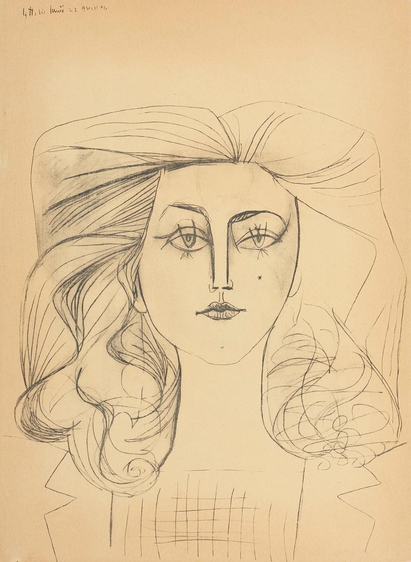 Picasso Pablo, Cramer 67; Bloch 748; Mourlot 245; Bloch, Books 66, Lithograph, Composition La Guerre (1 of 7)