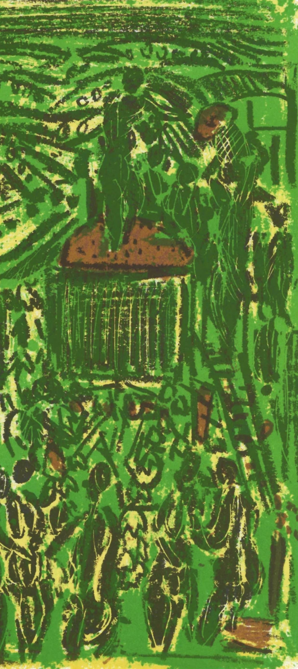 Andr Cottavoz, Composition, L'Odysse, Lithograph - 2
