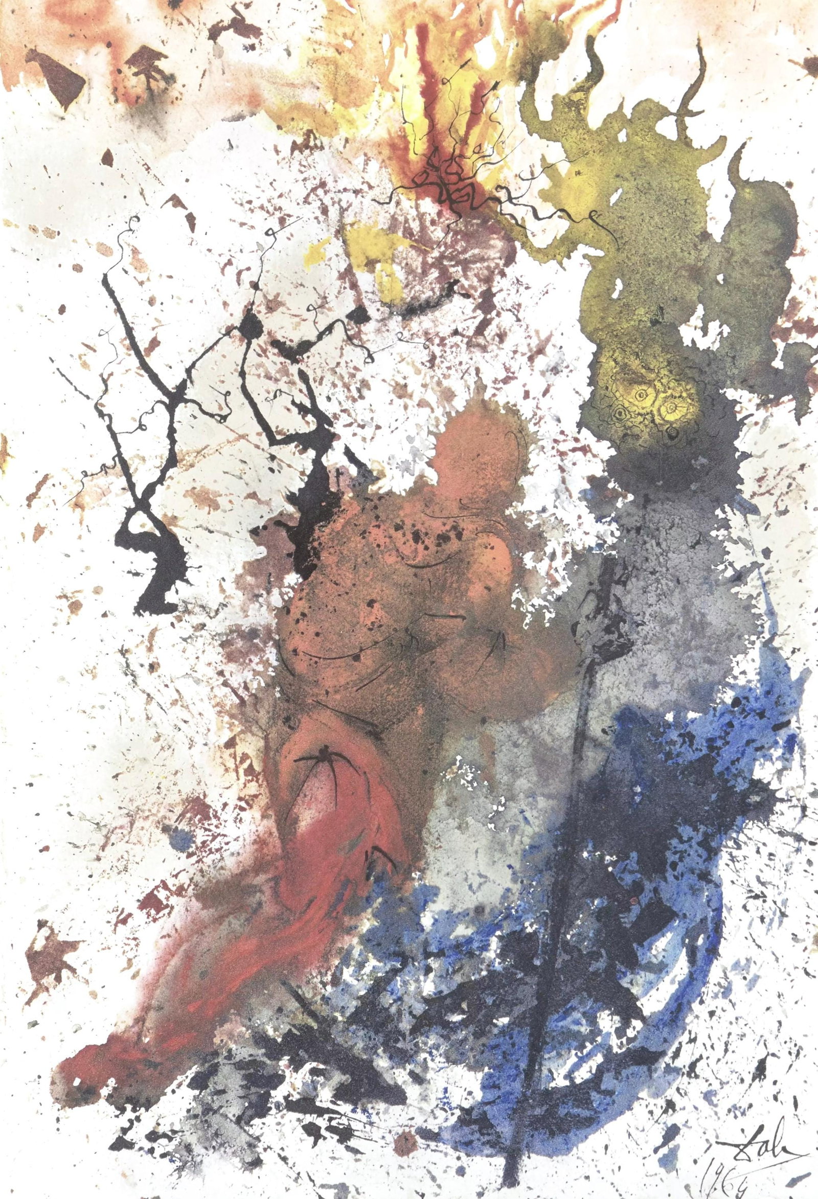 Salvador Dali Composition Biblia Sacra Lithograph Michler Lpsinger 1600 Field 69-3 (1 of 9)