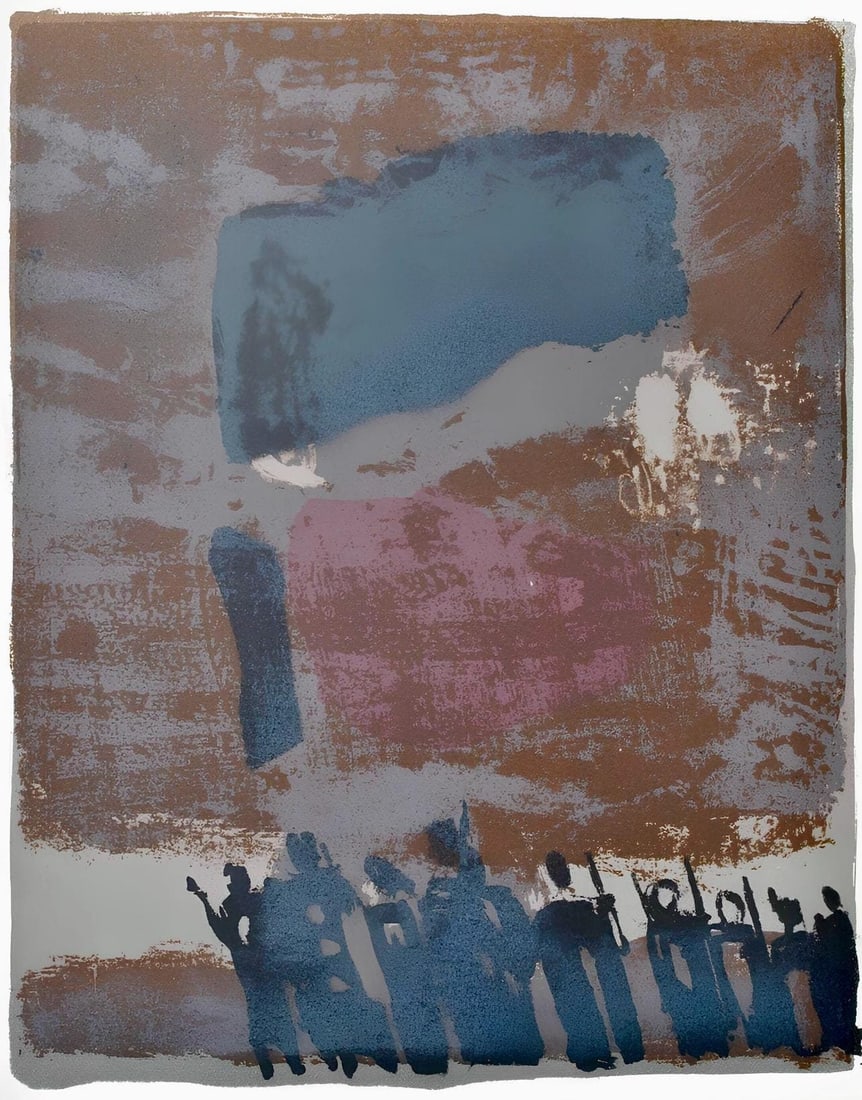 Paul Guiramand, Composition, uvres compltes d'Albert Camus, Lithograph (1 of 6)
