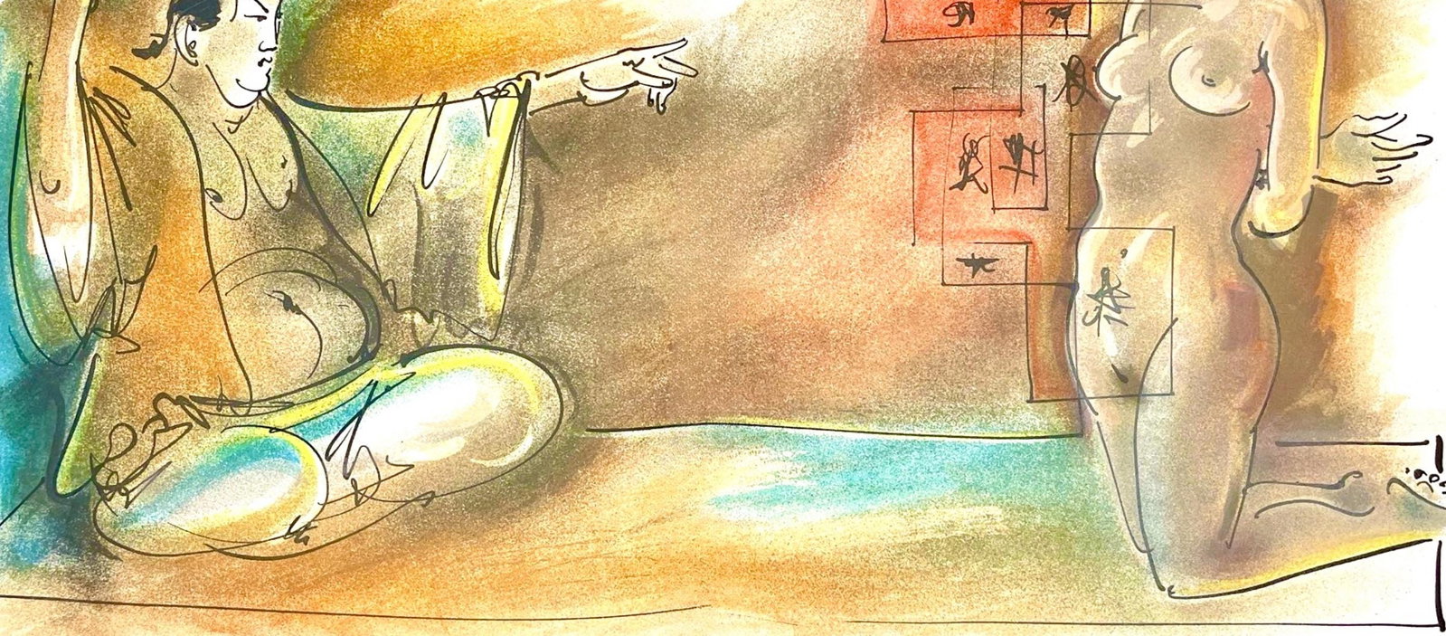 Hans Erni, Composition, Rflexions Simples Sur Le Corps, Lithograph - 3