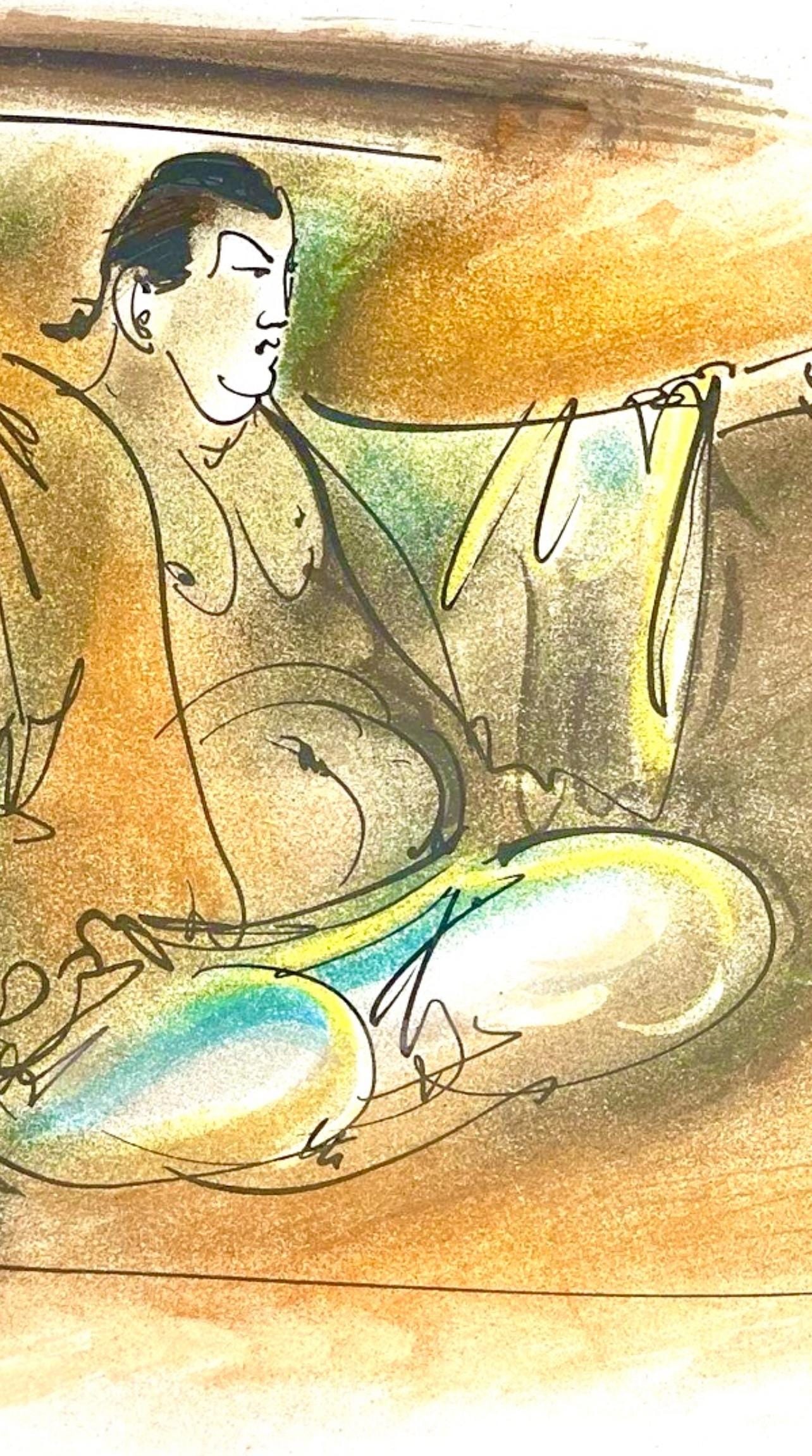 Hans Erni, Composition, Rflexions Simples Sur Le Corps, Lithograph - 7