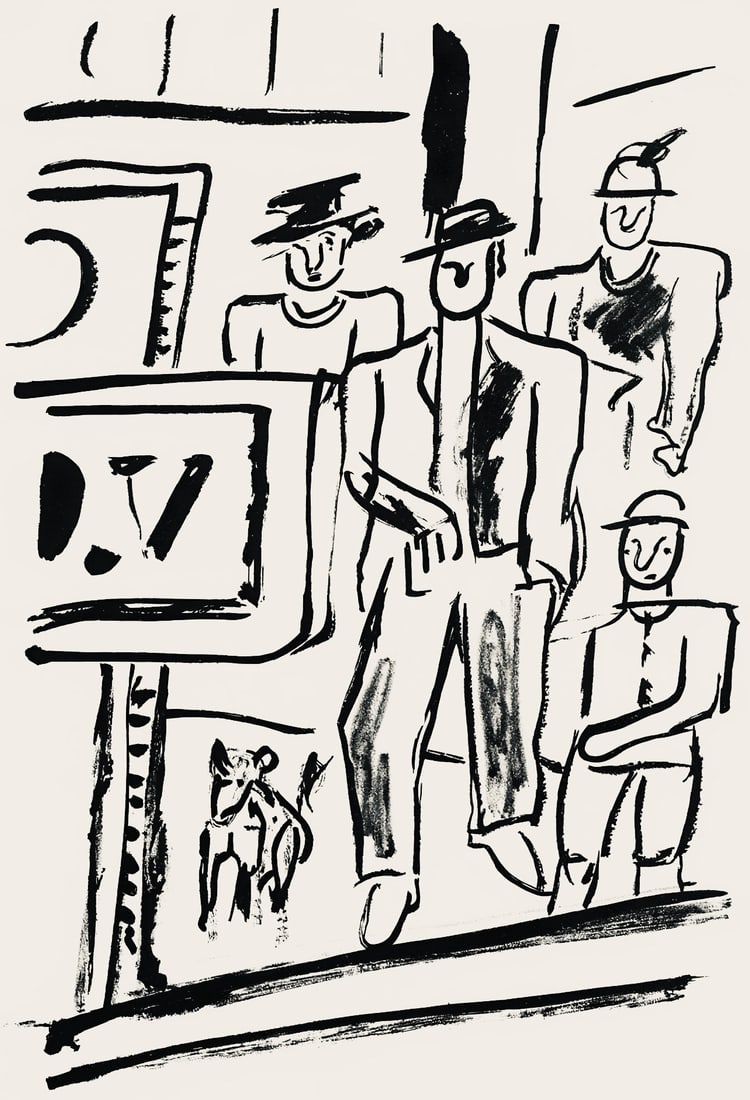 Fernand Lger, Composition, mes voyages: Fernand Lger, Composition, mes voyages Item Specifics: Paper Size: 13.78 x 9.84 inches. Excellent condition. Unsigned and unnumbered, as issued. Notes: From the folio, Fernand Lger mes voyages avec un