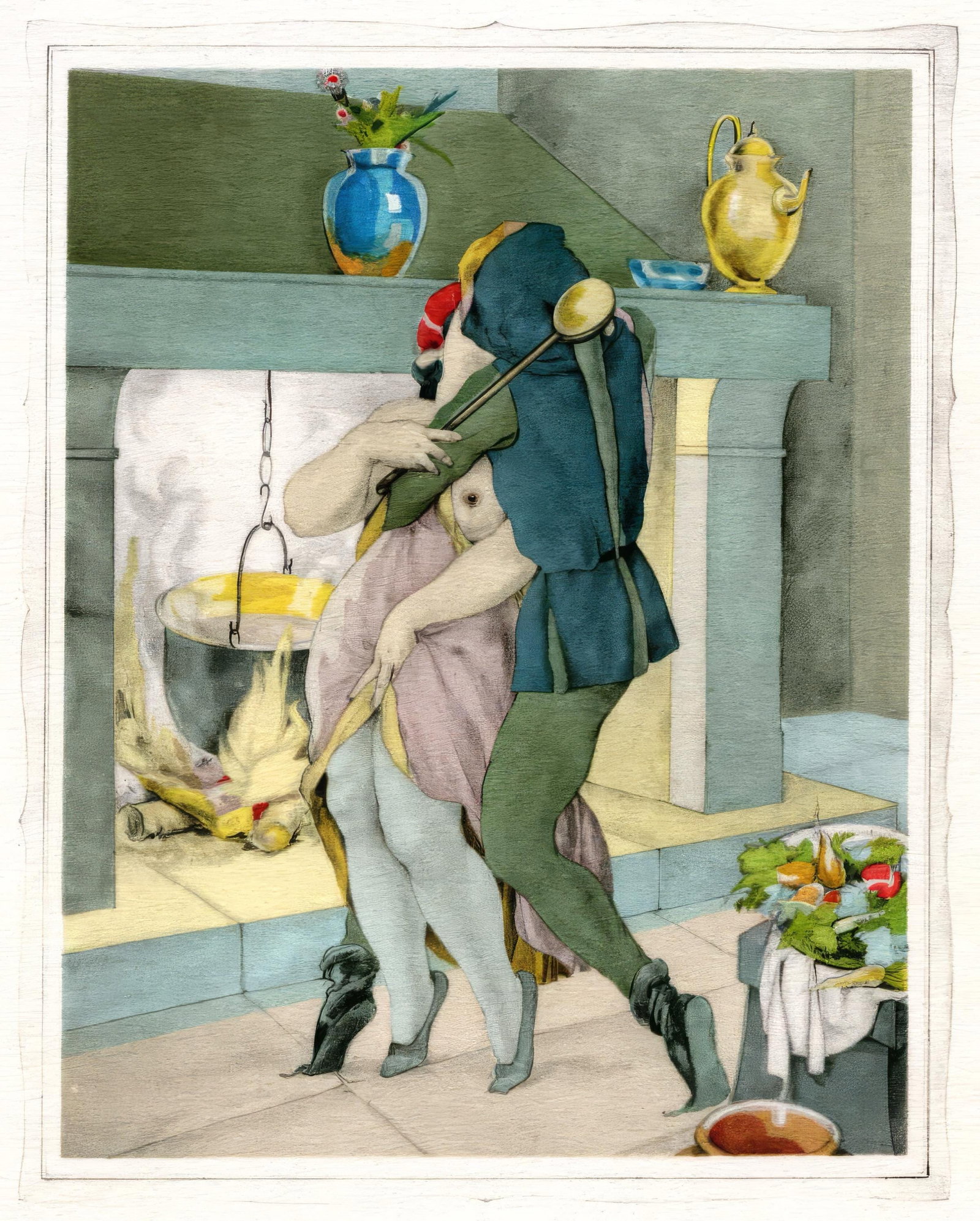Umberto Brunelleschi, Untitled, from The Tales of Boccaccio, Lithograph and Pochoir, 1934: Umberto Brunelleschi, Untitled, from The Tales of Boccaccio, Lithograph and Pochoir, 1934 Item Specifics: This exquisite lithograph and pochoir by Umberto Brunelleschi (18791949), titled Sans titre