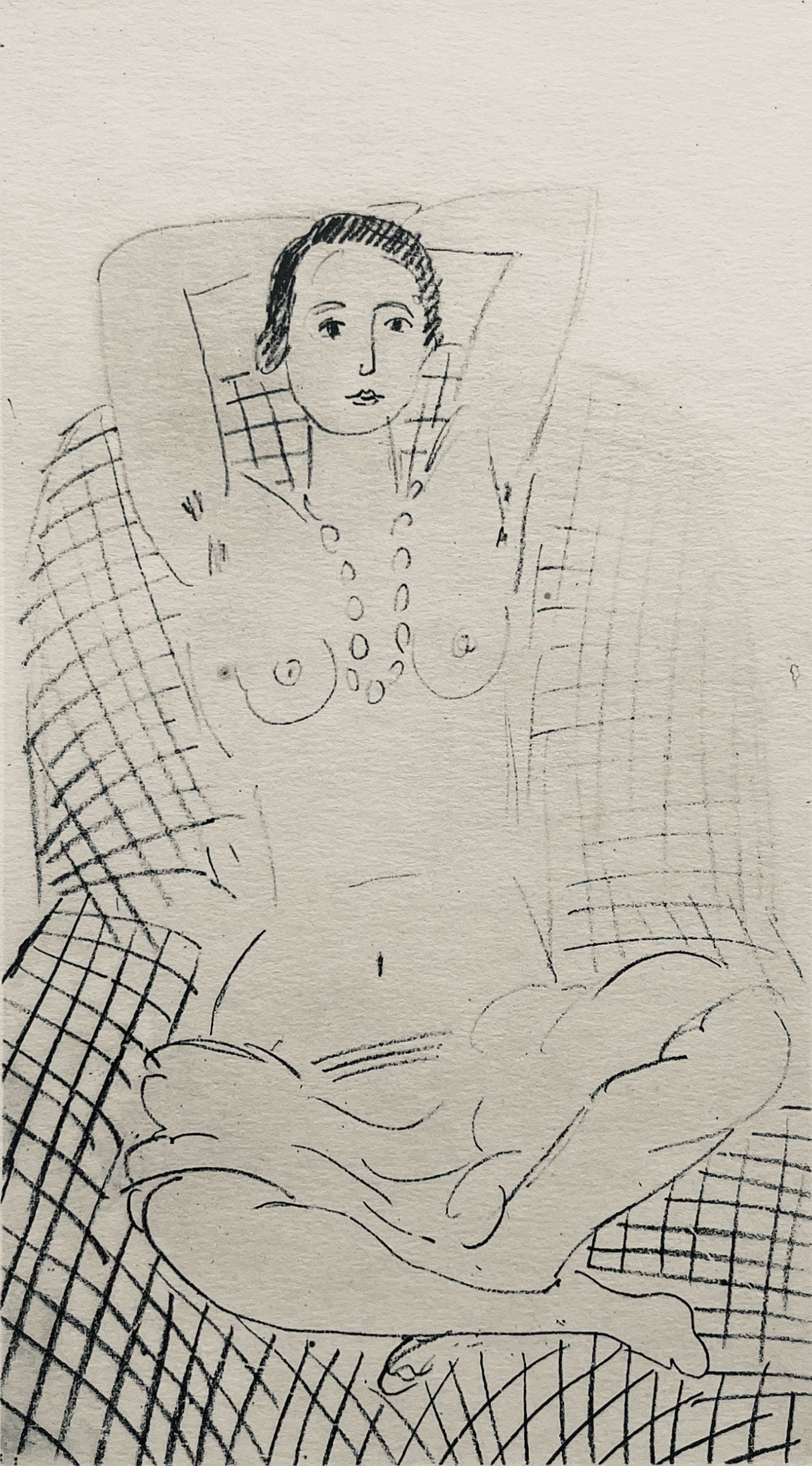 Henri Matisse Lithograph Dessins Composition Dutel 3: Henri Matisse Lithograph Dessins Composition Dutel 3 Item Specifics: Paper Size: 10 x 8 inches. Excellent condition. Notes: From the album, Dessins de Henri-Matisse, 1925. Published by ditions des Qua