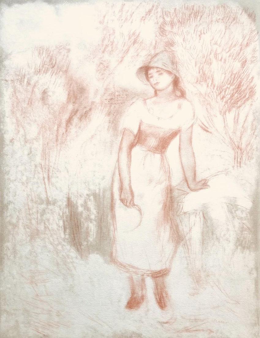 Pierre-Auguste Renoir, Composition, Seize Aquarelles et Sanguines de Renoir, Lithograph (1 of 7)