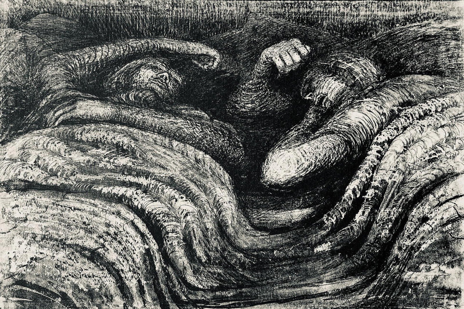 Sleeping Shelterers Drawings by Henry Moore Lithograph (1 of 8)