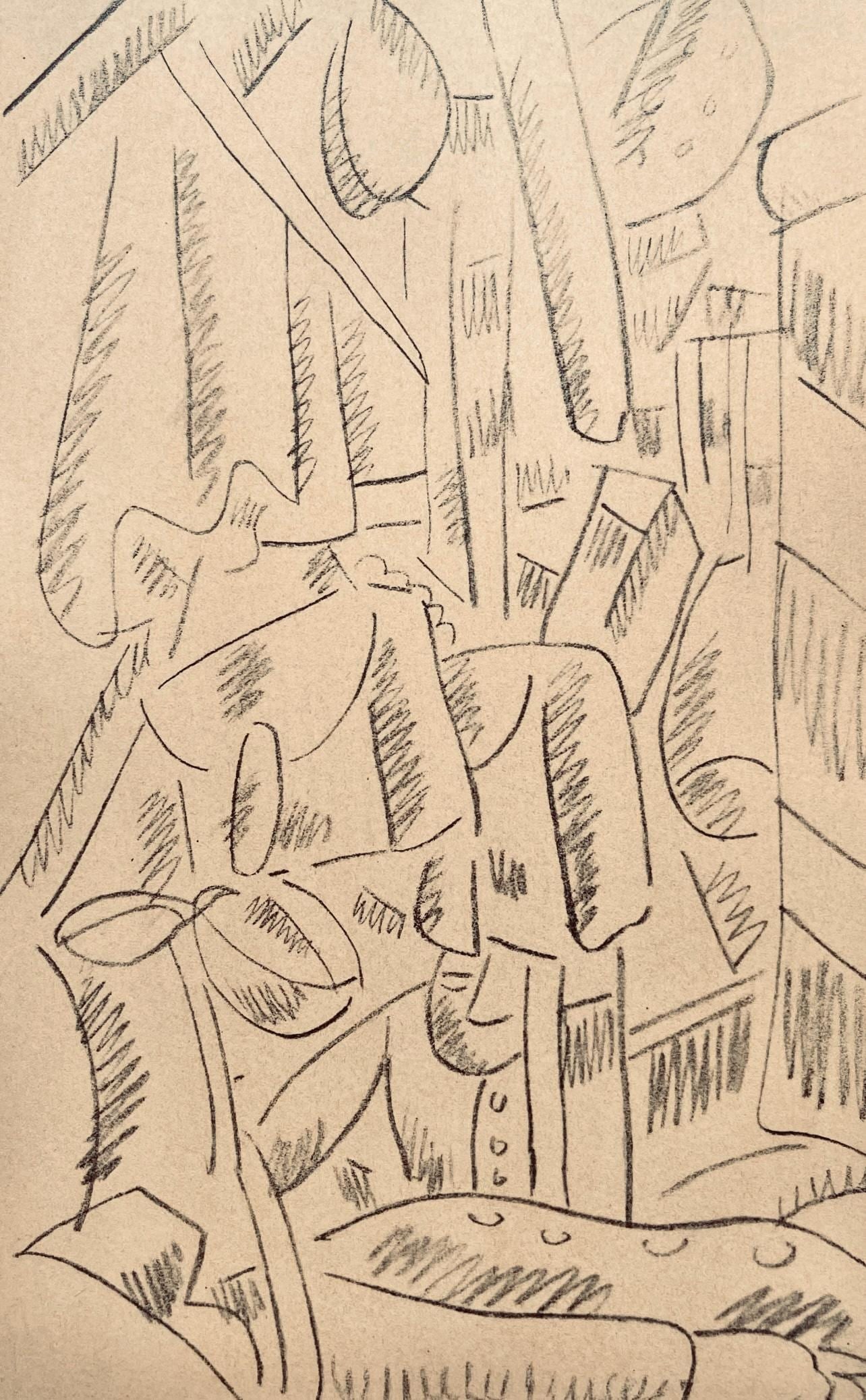 Fernand Lger, Soldats dans une maison en ruines, Dessins de Guerre 1915-16, Lithograph (1 of 8)