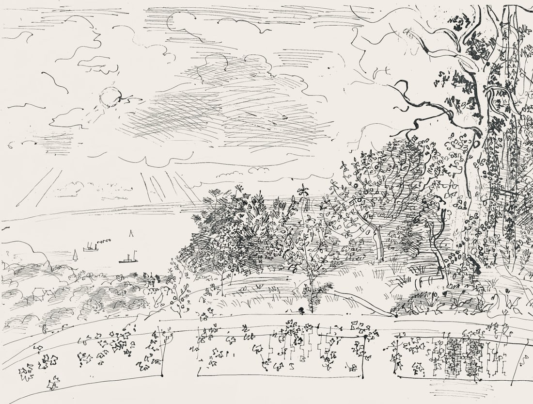 Normandes Ctes Les Dufy Raoul Composition: Normandes Ctes Les Dufy Raoul Composition Item Specifics: Paper Size: 14.8 x 22 inches. Excellent condition with centerfold, as issued. Notes: From the folio, Les Ctes Normandes 1961. Published by Pie