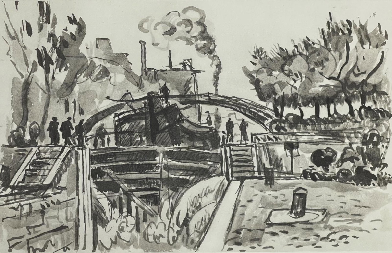 Paul Signac, L'Htel du Nord, Signac Dessins, Lithograph (1 of 8)