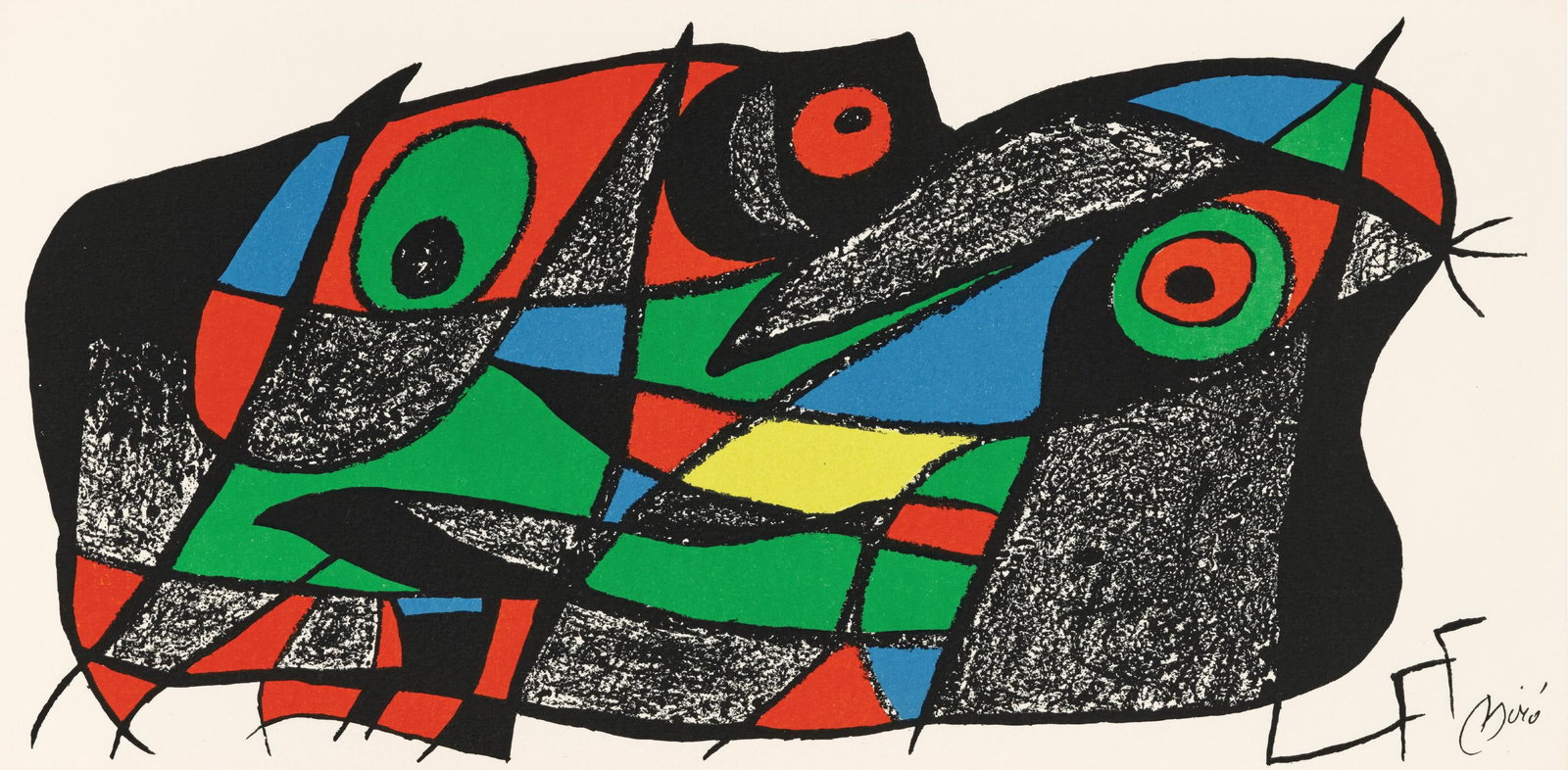 Miro as Sculptor from Japan Lithograph by Joan Miro 1974 (1 of 4)