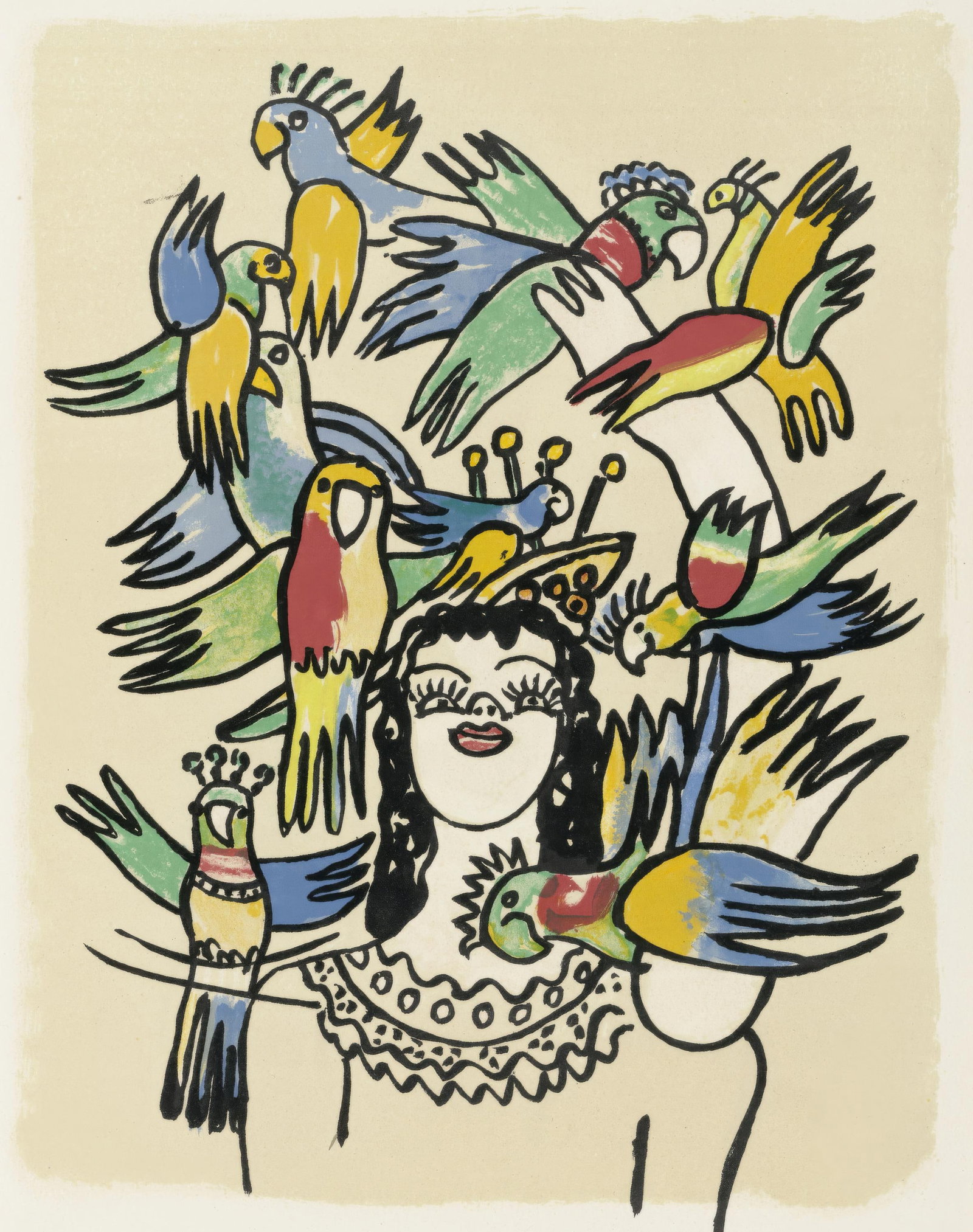 Fernand Leger, Untitled, from Circus, Lithograph, 1950 (1 of 7)