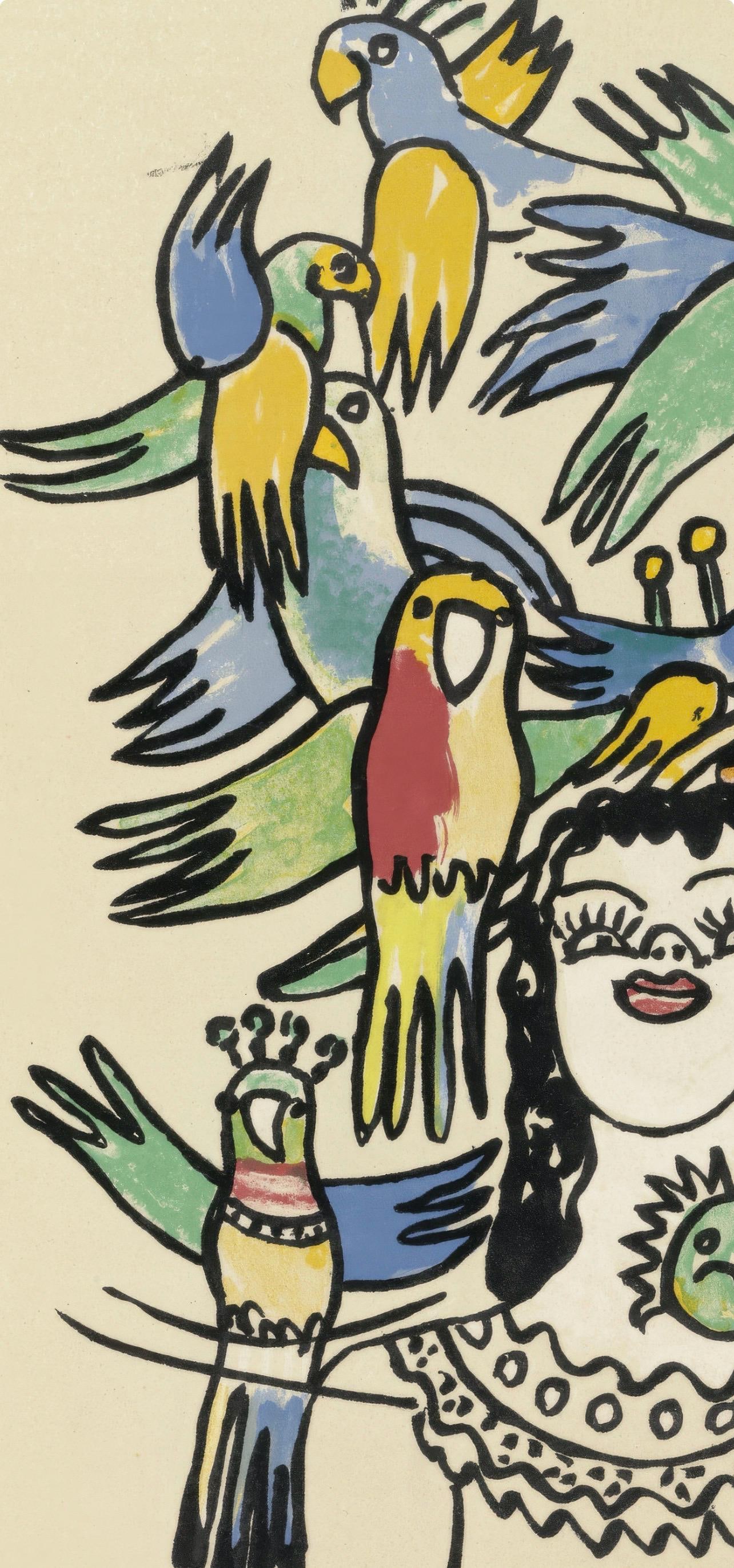Fernand Leger, Untitled, from Circus, Lithograph, 1950 - 3