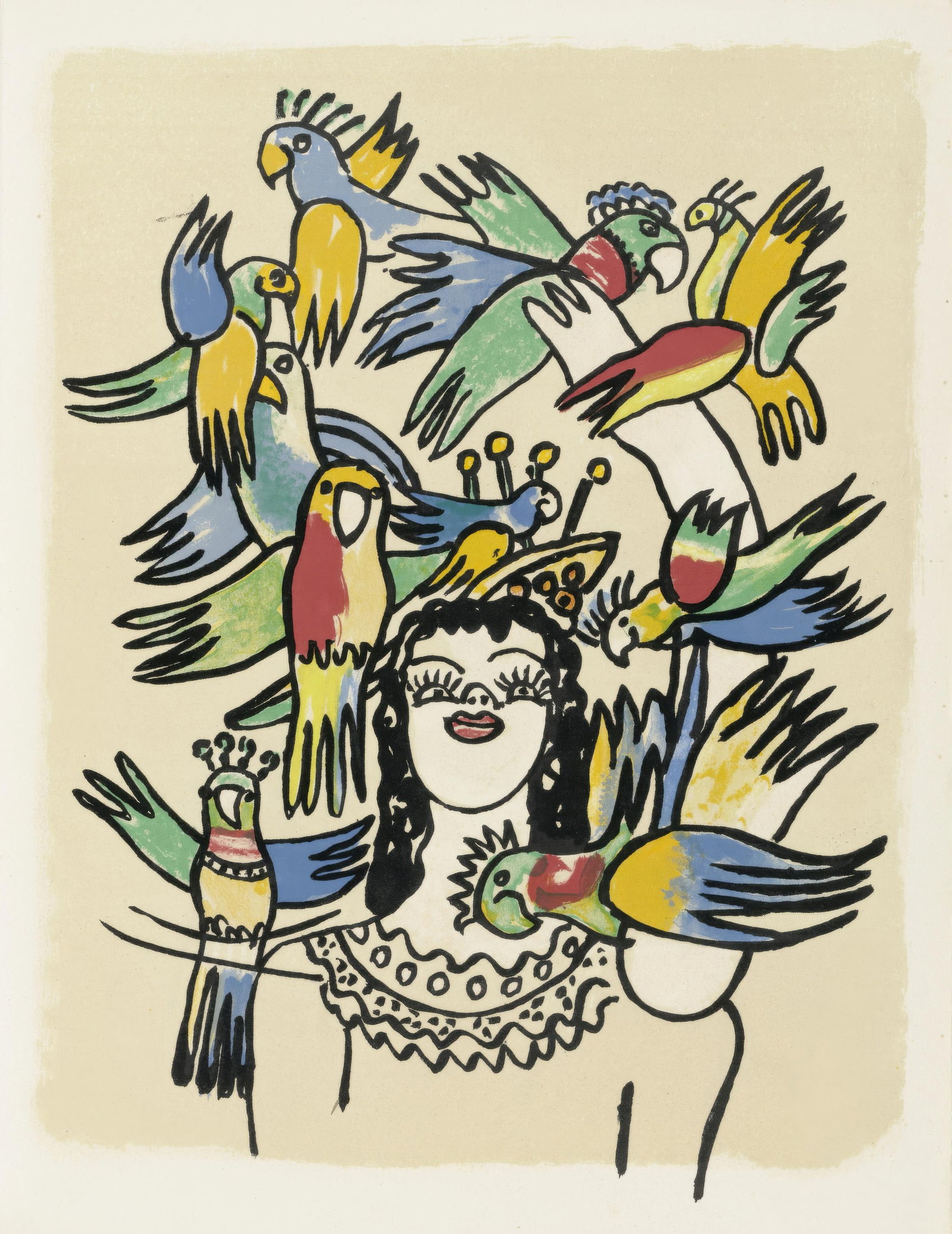 Fernand Leger, Untitled, from Circus, Lithograph, 1950 - 5