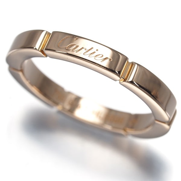 Cartier Ring Maillon Panthere Eu47 18K 750 Rose Gold: Cartier Ring Maillon Panthere Eu47 18K 750 Rose Gold 18k rose gold Cartier Maillon Panthere ring features a sleek band base metal with a signature. This elegant piece boasts a classic style and a