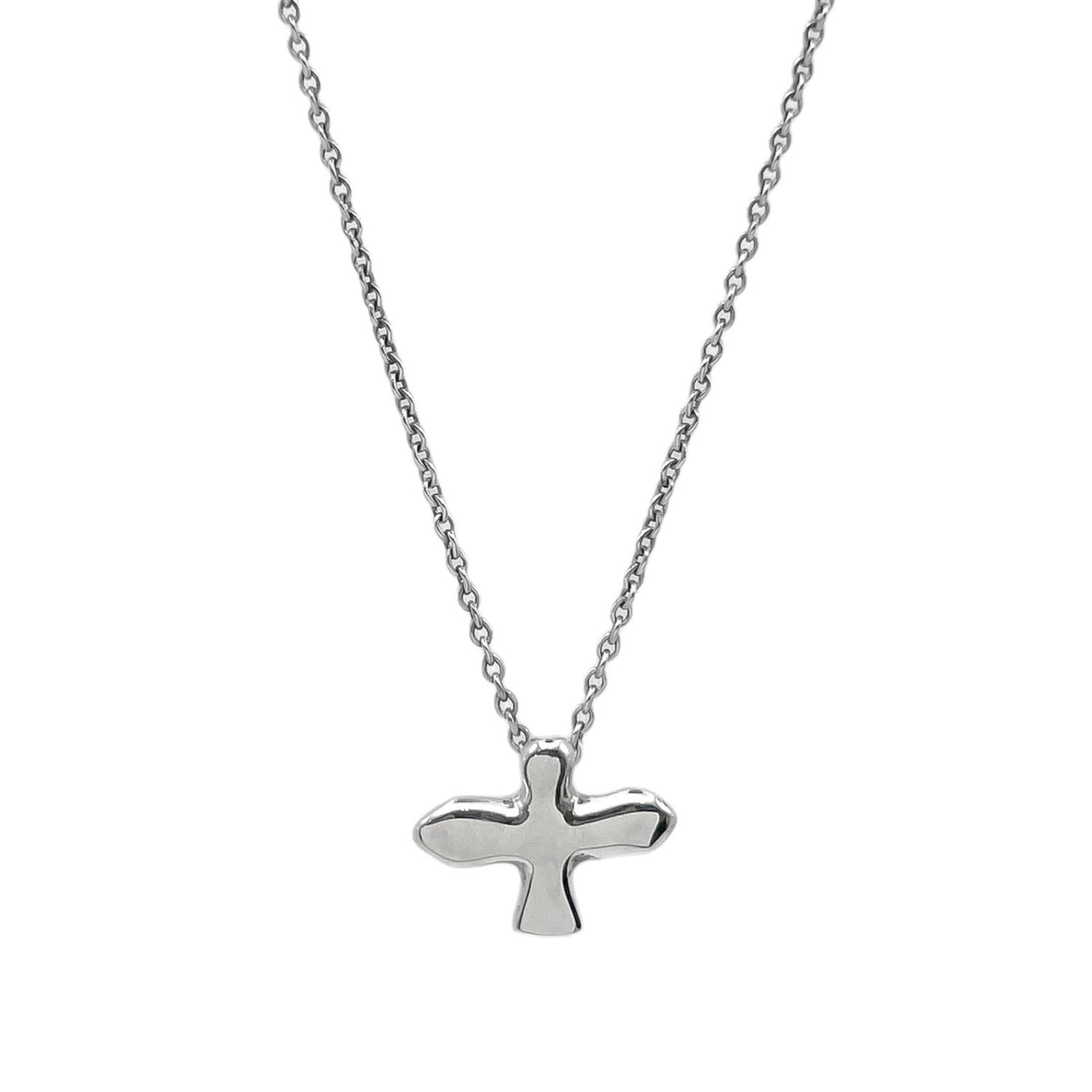 Women's Sv925 Silver Elsa Peretti Cross Bird Pendant Necklace (1 of 8)
