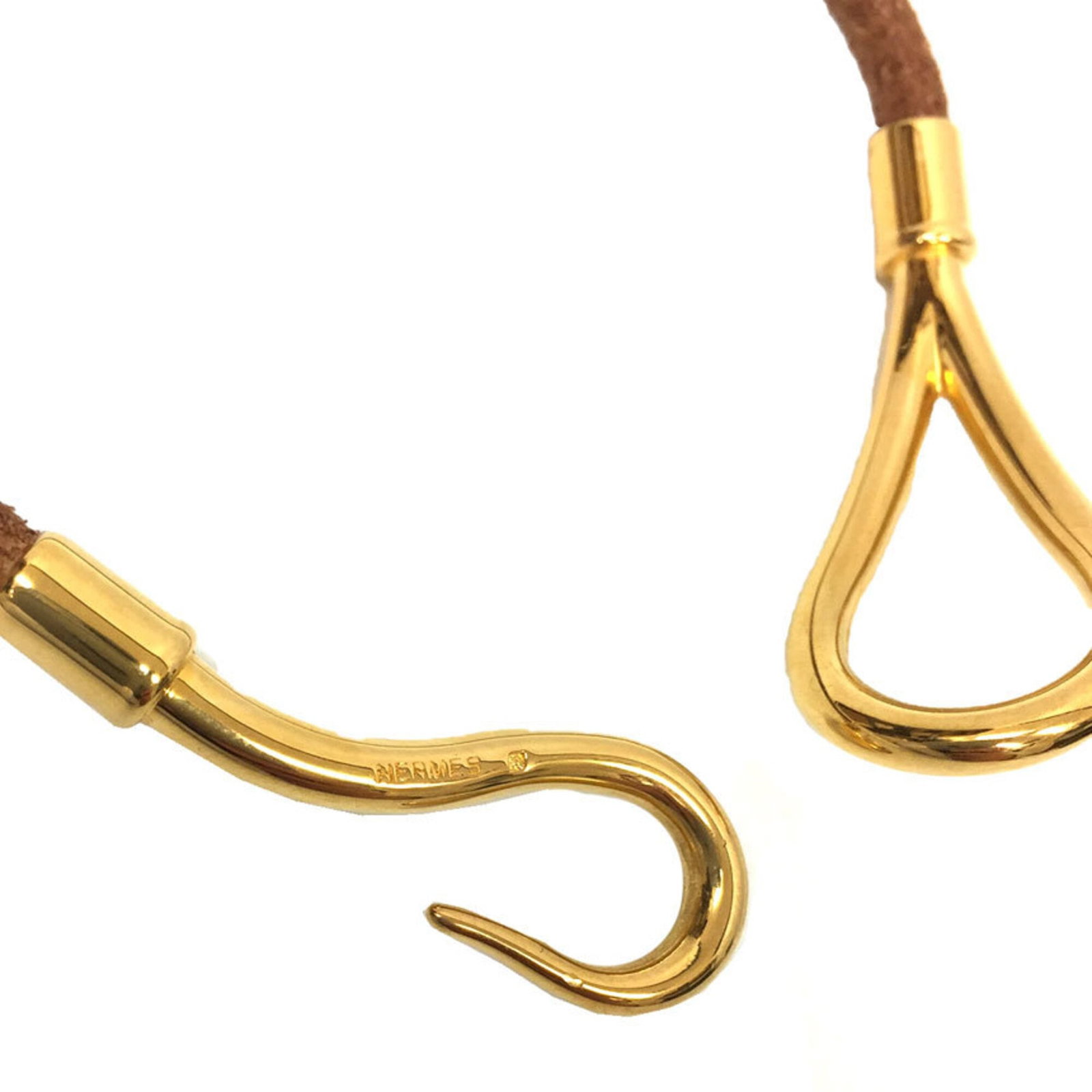 Hermes Charm Leather Brass - 3