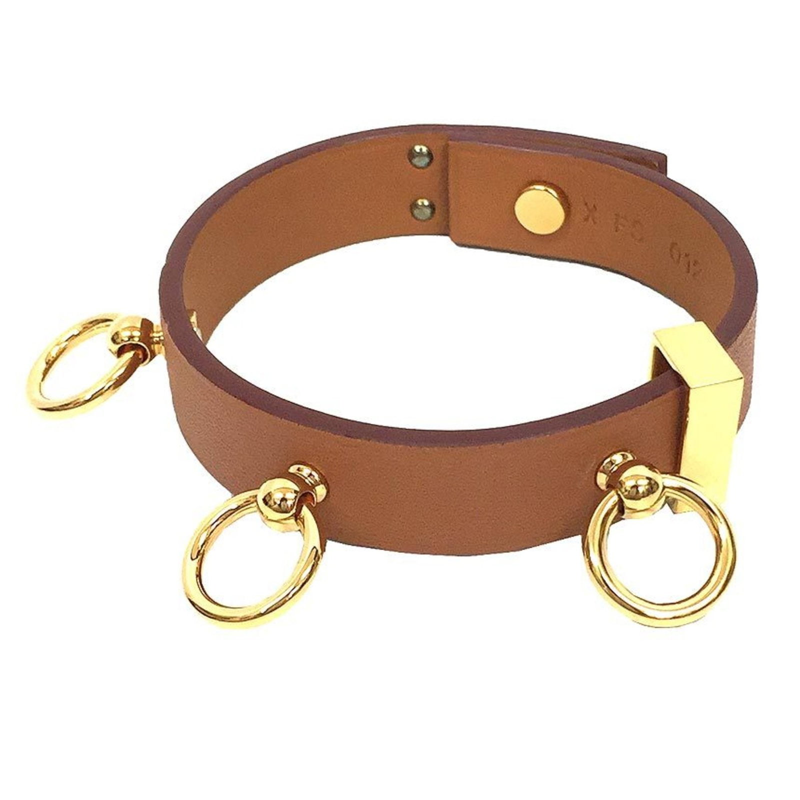 Hermes Leather Charm Bracelet: Hermes Leather Charm Bracelet Item Specifics: Brand: Hermes Country of Origin: France Type: Charm bracelet Gender: Women Material: Leather Color: Brown Length: 15.5cm / 6.1'' Accessories: Box, Dust