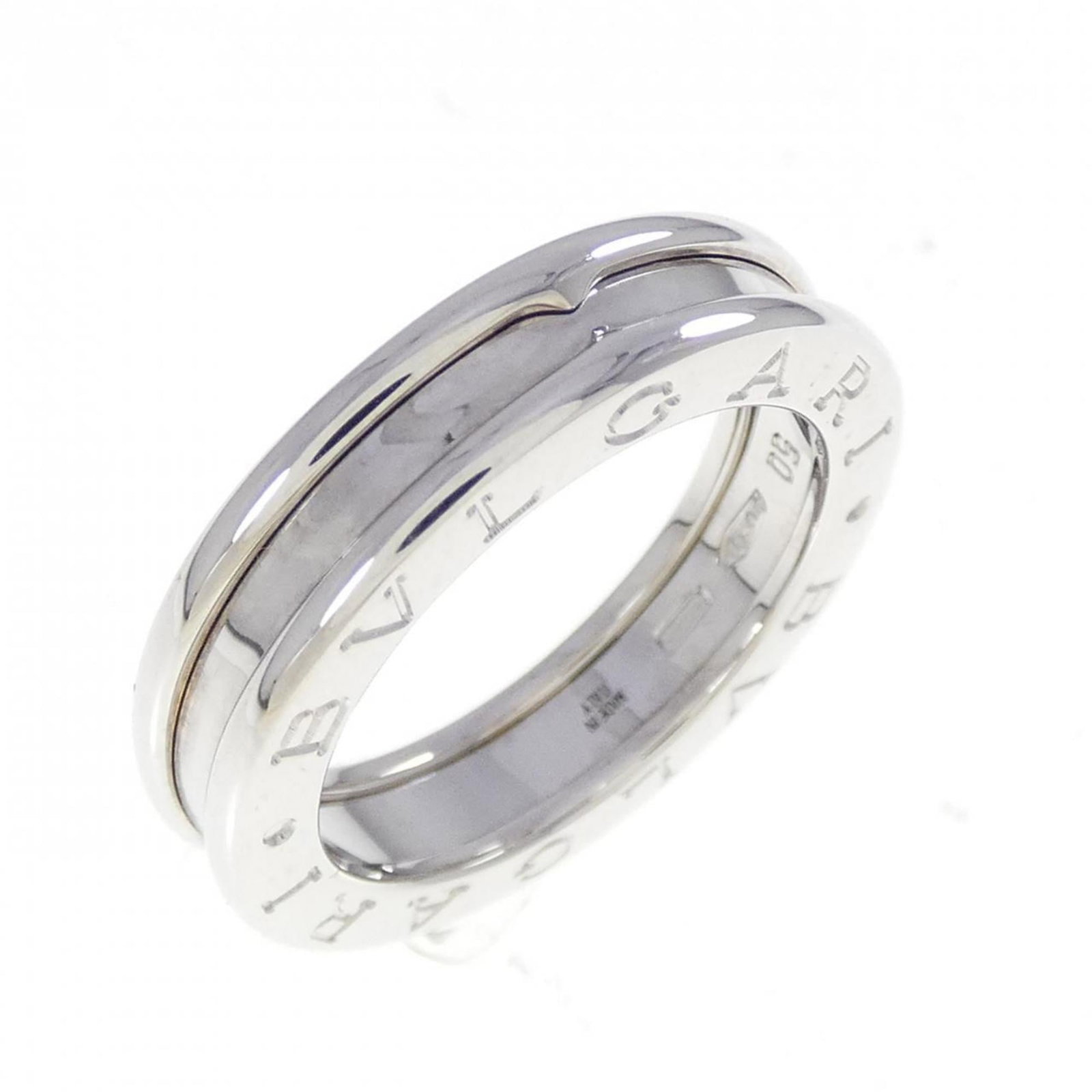 Bvlgari Band Ring White Gold (18K): Bvlgari Band Ring White Gold (18K) Bvlgari Band Ring White Gold (18K) features a striking design in white gold, perfect for those who appreciate elegant simplicity. This band ring boasts a classic