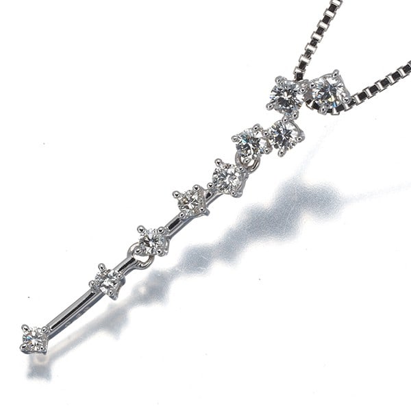 Tasaki Necklace Diamond 0.36Ct 9P 18K 750 White Gold: Tasaki Necklace Diamond 0.36Ct 9P 18K 750 White Gold Tasaki Necklace Diamond 0.36Ct 9P 18K 750 White Gold features a stunning 0.36ct diamond pendant set in 18k white gold, showcasing exceptional