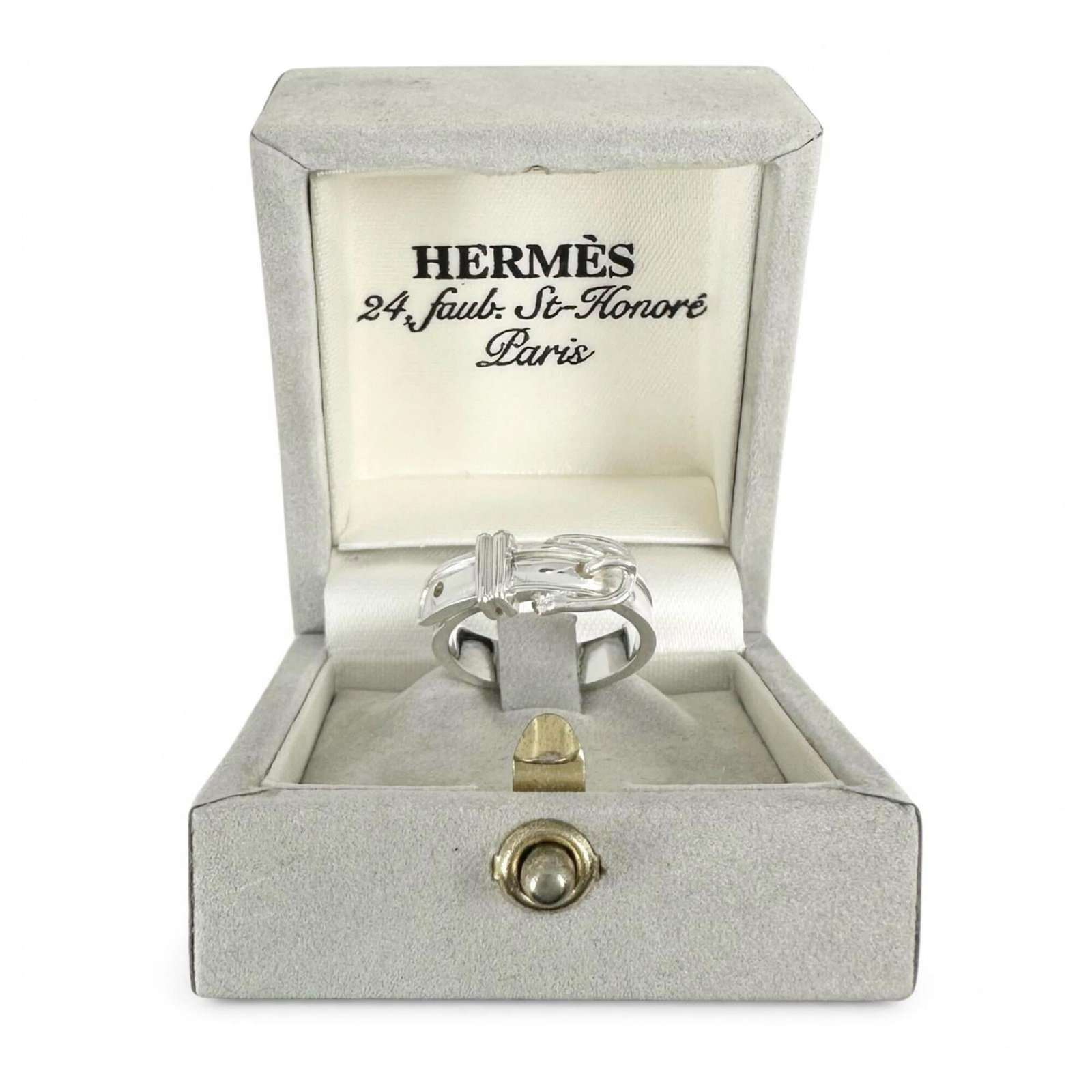 Silver Ring Band Hermes 925 - 2