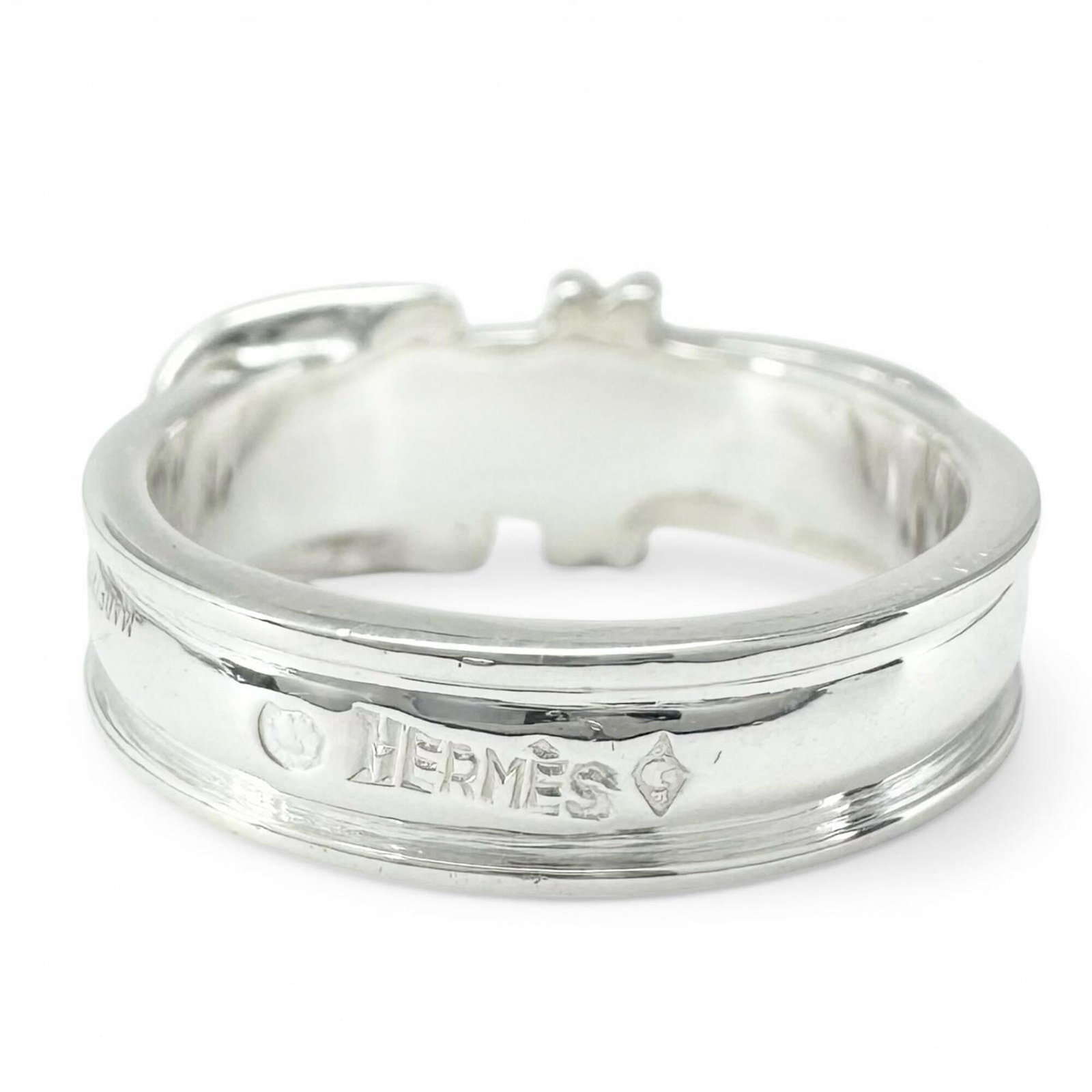 Silver Ring Band Hermes 925 - 3