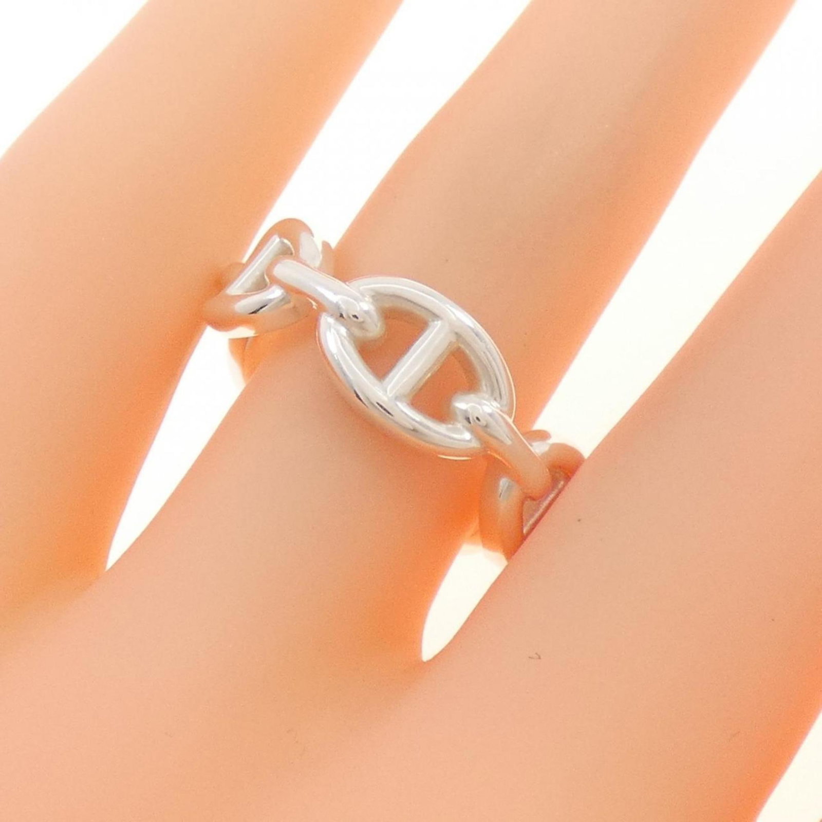 Silver Ring Band Hermes 925 - 4