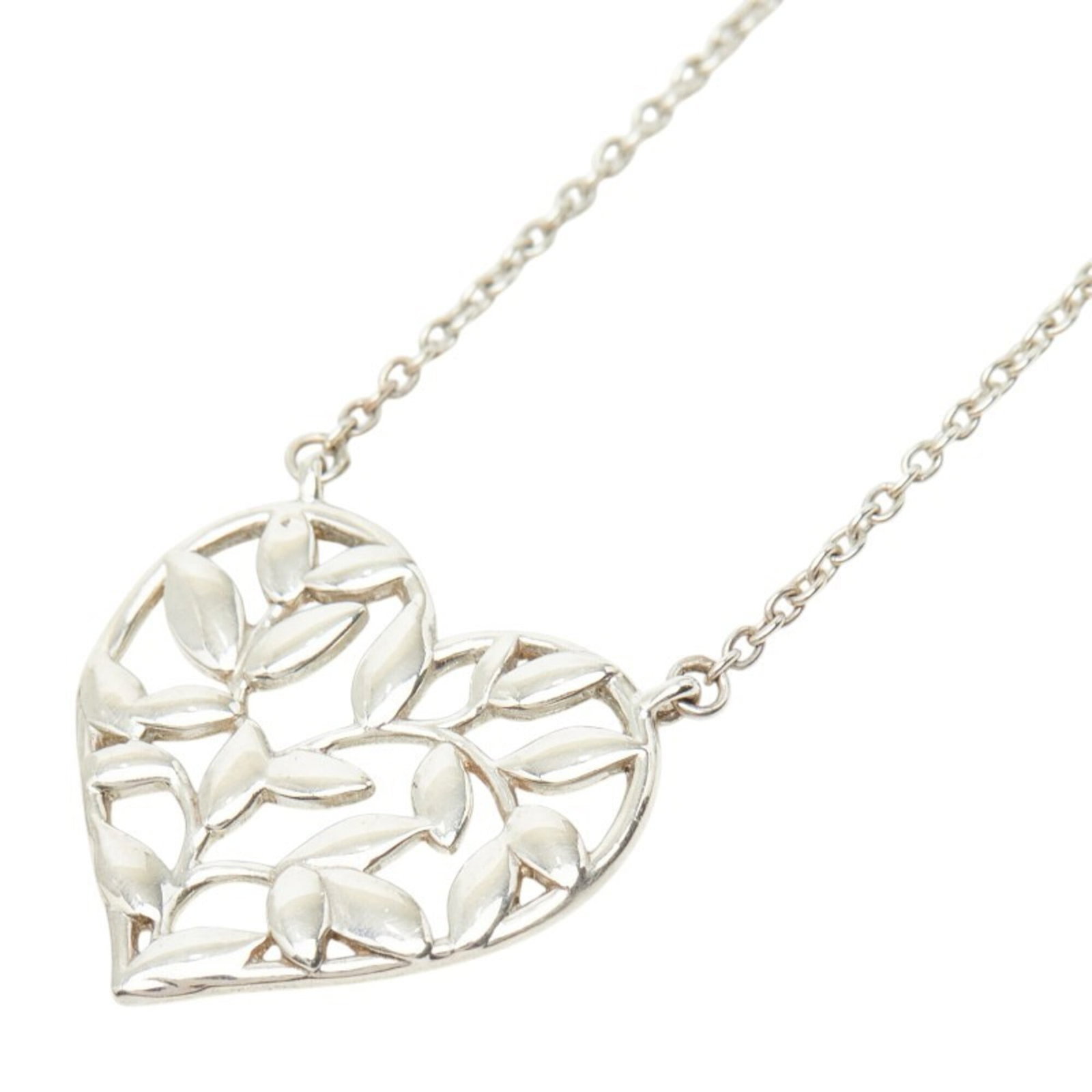 Silver Pendant Necklace Sv925 Heart Olive Leaf Paloma Picasso Women'S Tiffany: Silver Pendant Necklace Sv925 Heart Olive Leaf Paloma Picasso Women'S Tiffany Silver Pendant Necklace Sv925 Heart Olive Leaf Paloma Picasso Women'S Tiffany. This beautiful silver pendant necklace